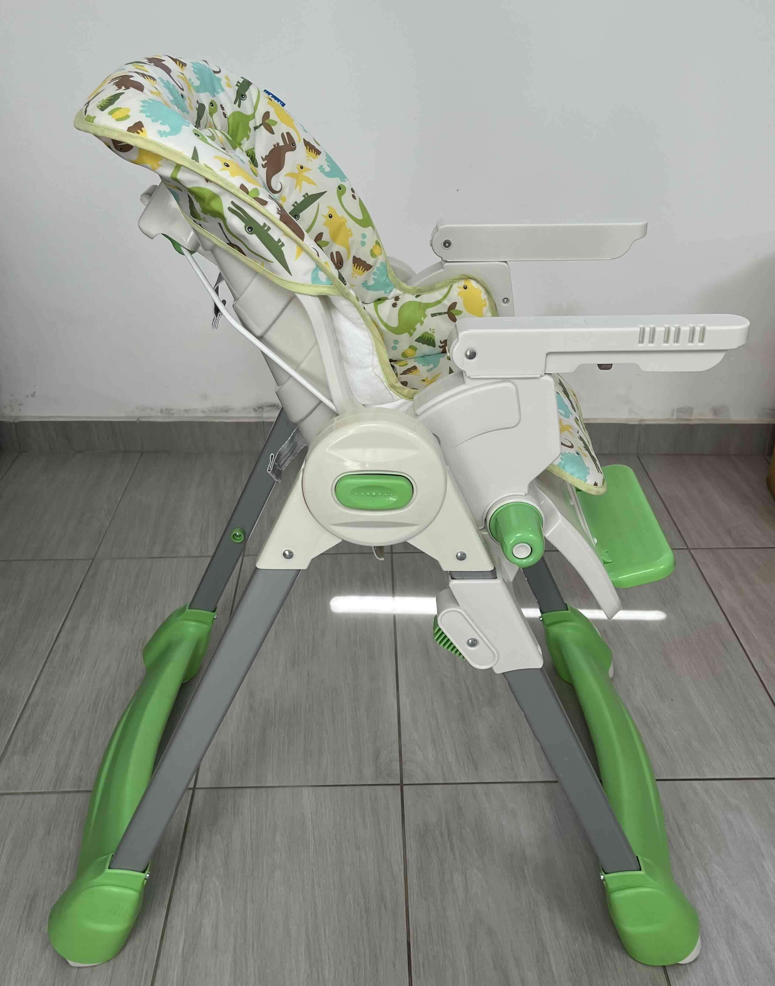 Silla de comer para bebé color verde - miniatura 3