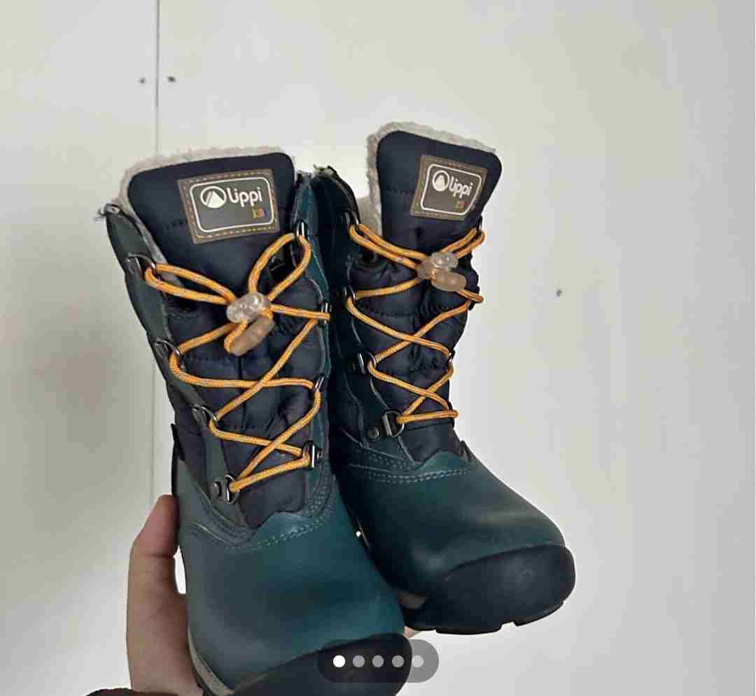 Bota de invierno infantil verde - miniatura 2