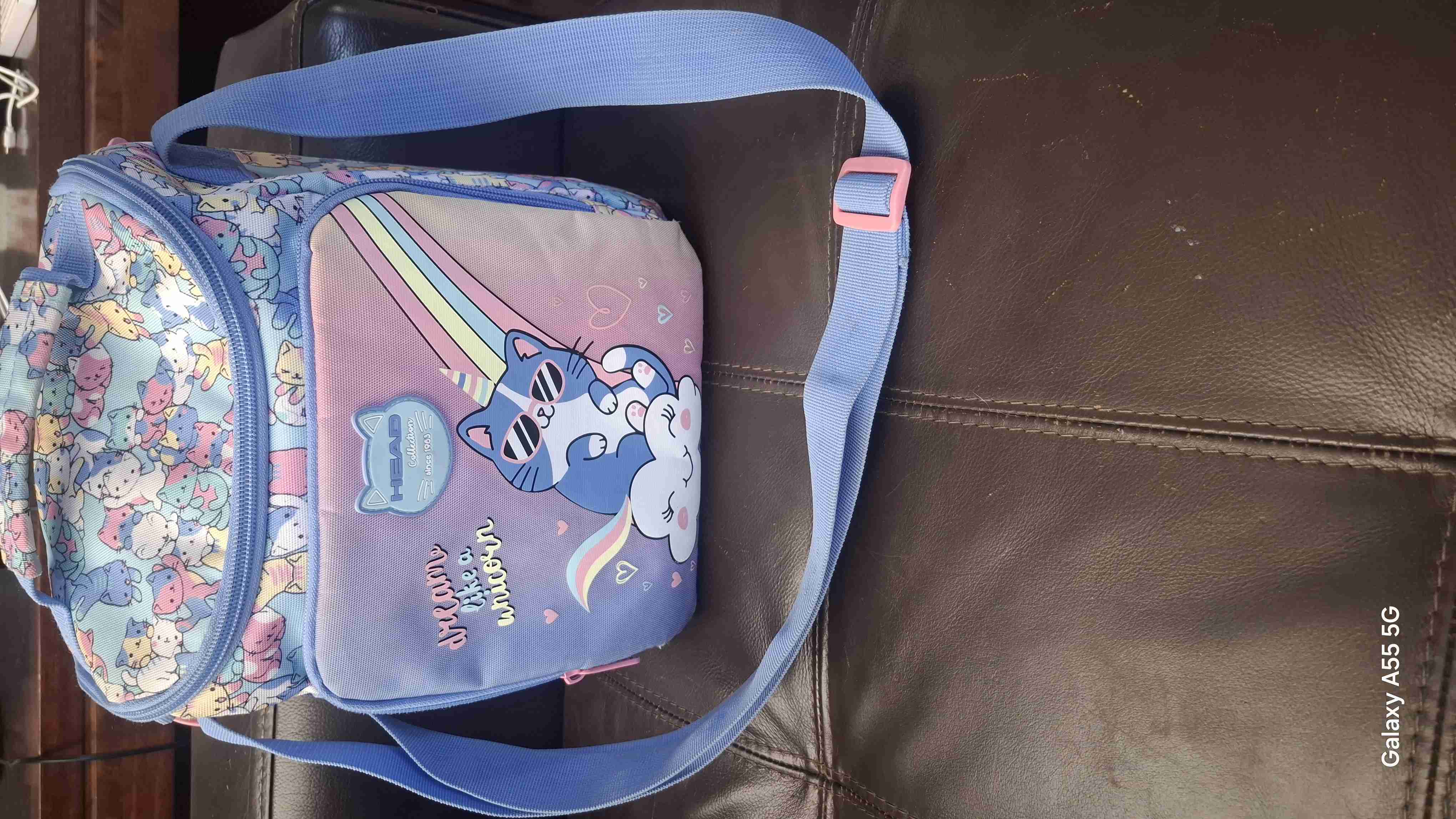 Mochila HEAD azul con diseño de gatos - miniatura 3