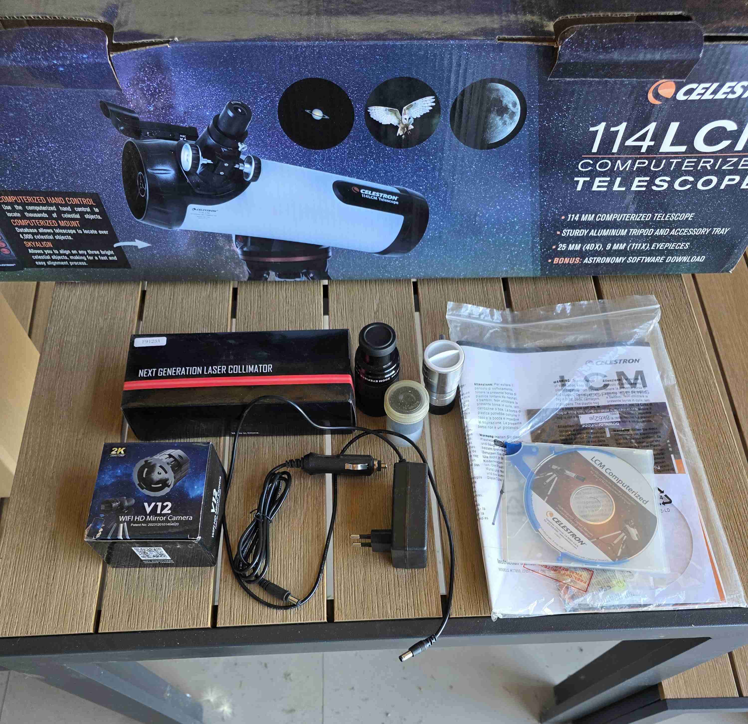 Telescopio Celestron 114LCM motorizado con camara - miniatura 4