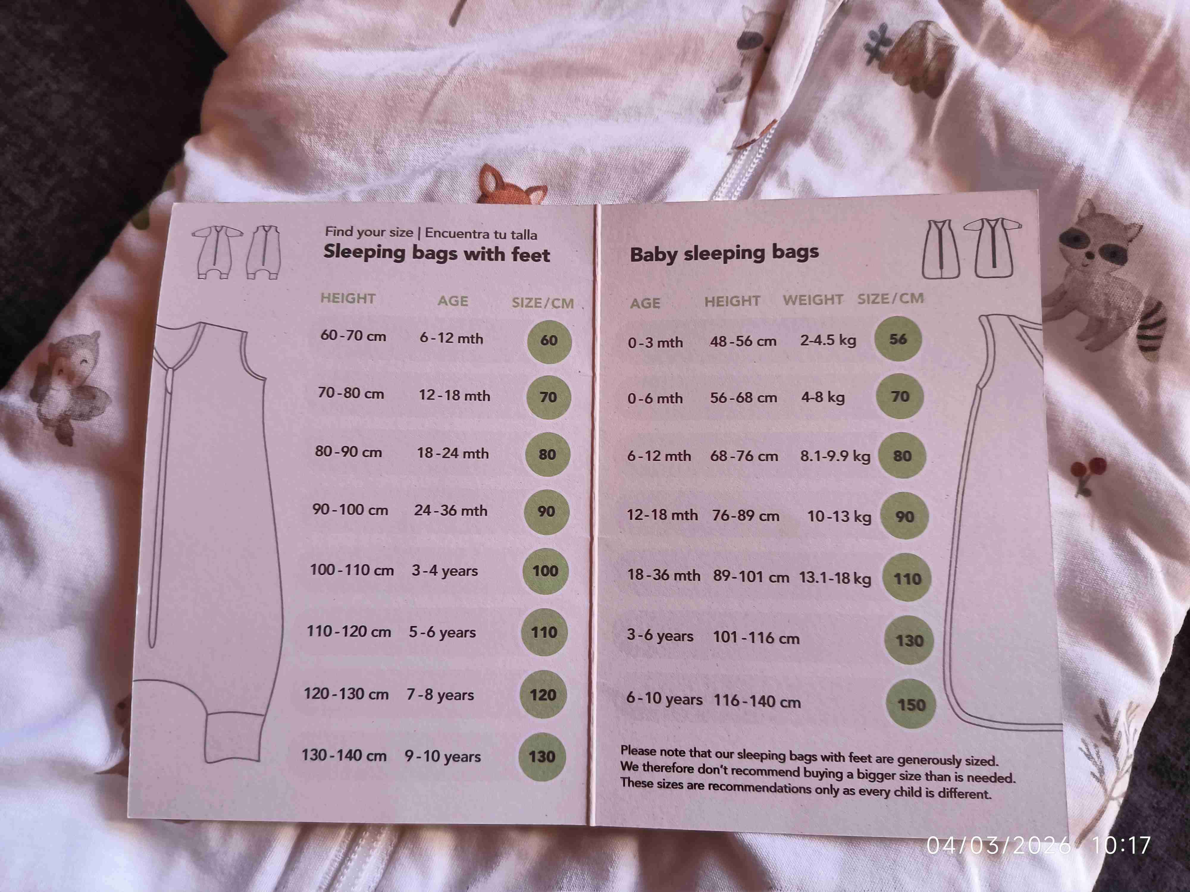 Saco de dormir infantil con estampado - miniatura 2