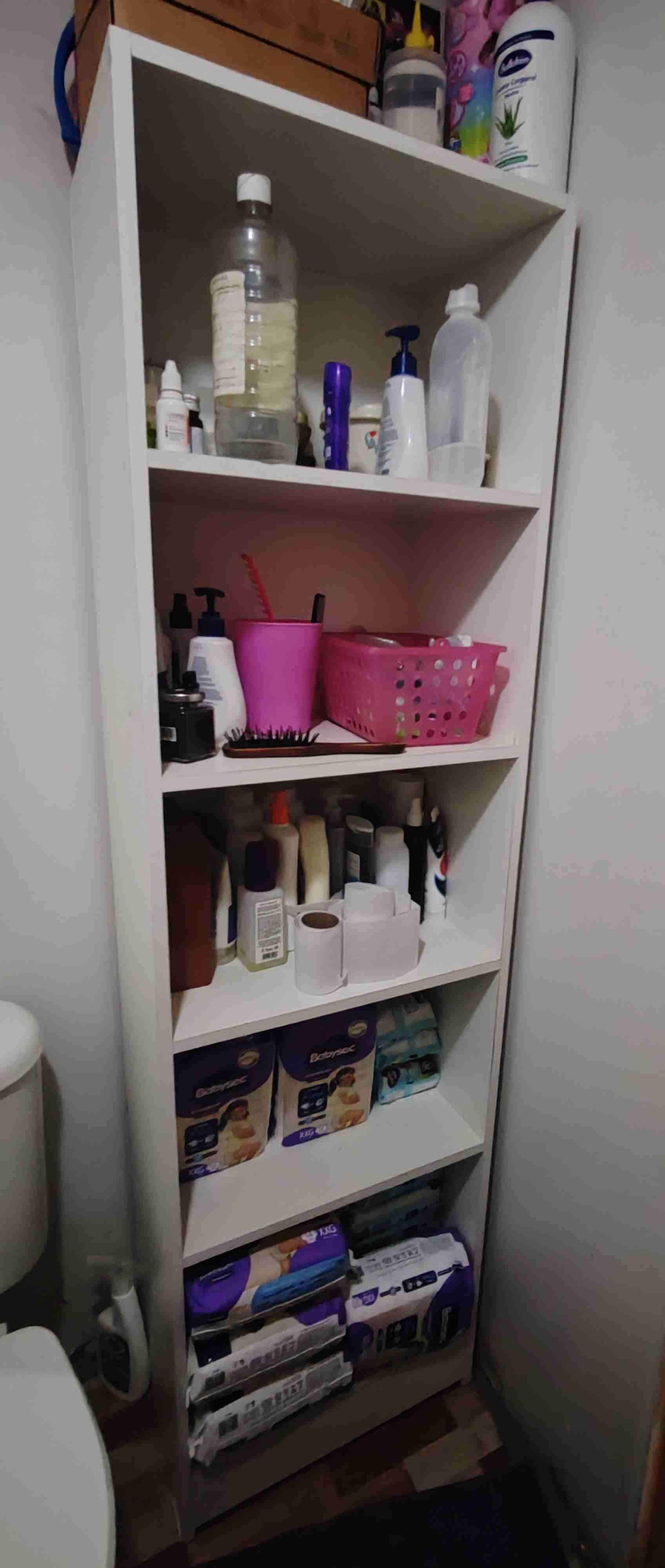 Estante de baño blanco