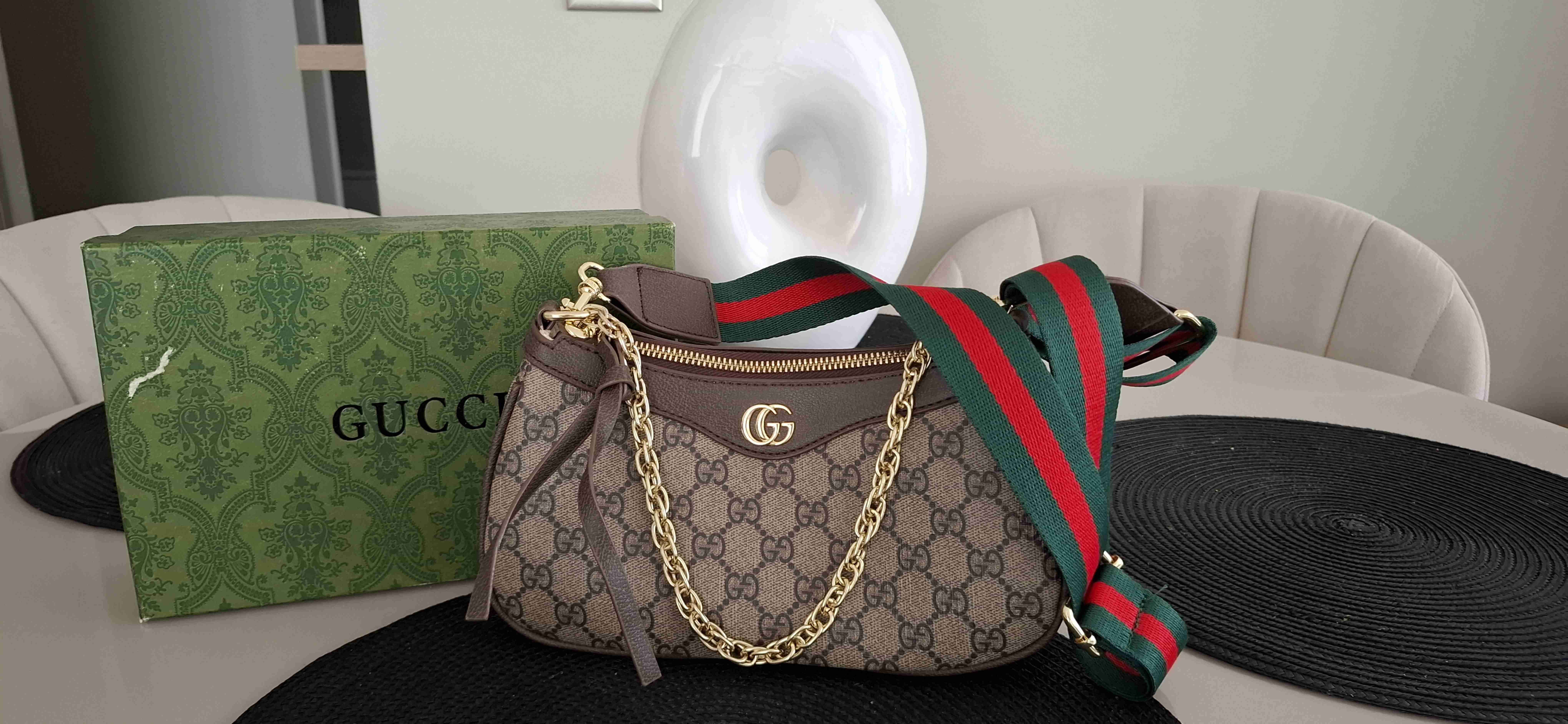 Cartera Gucci monograma beige - miniatura 2