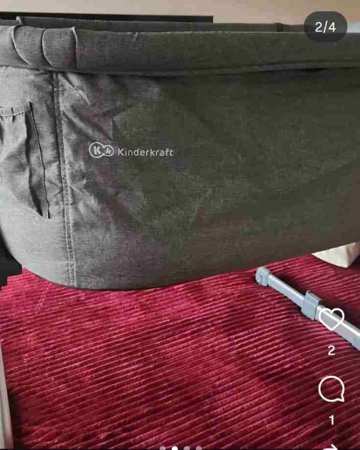 Cuna colecho gris Kindercraft - miniatura 2