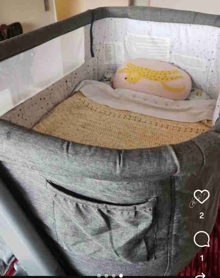 Cuna colecho gris Kindercraft - miniatura 3