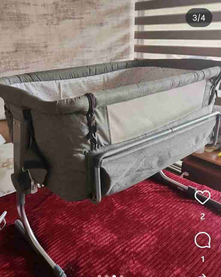 Cuna colecho gris Kindercraft - miniatura 4