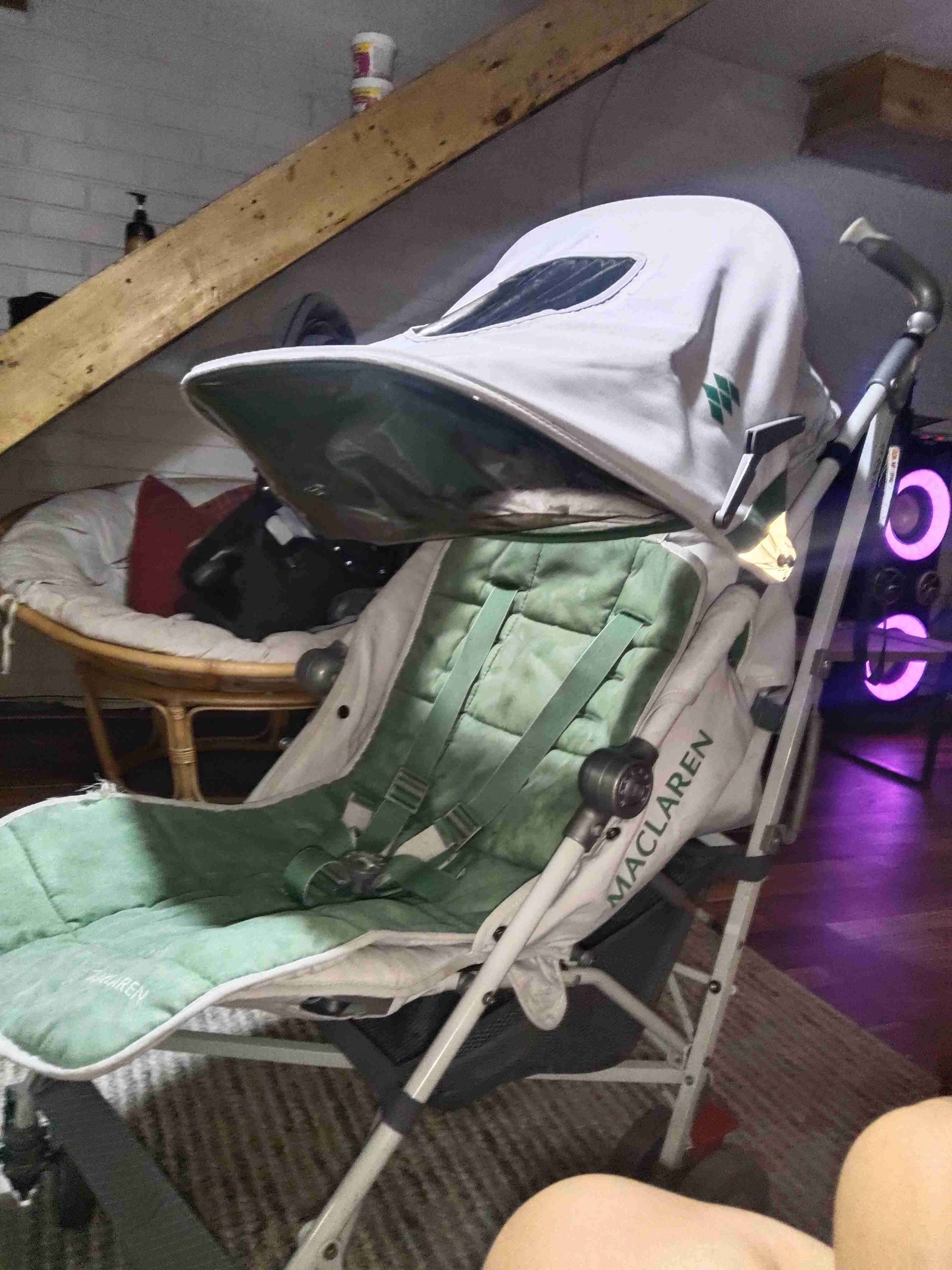 Coche bebé Maclaren beige - 2