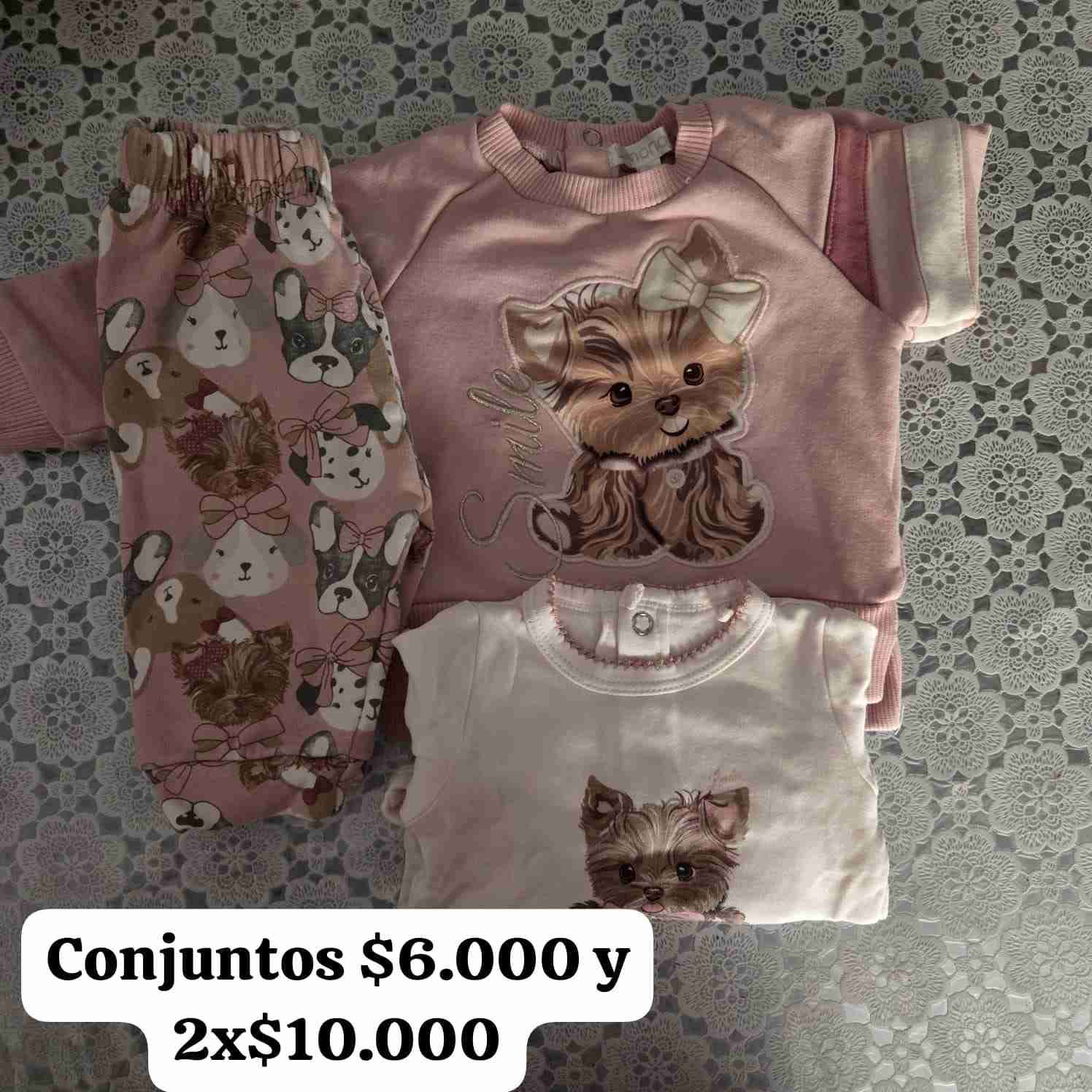 Conjunto ropa bebé animalitos