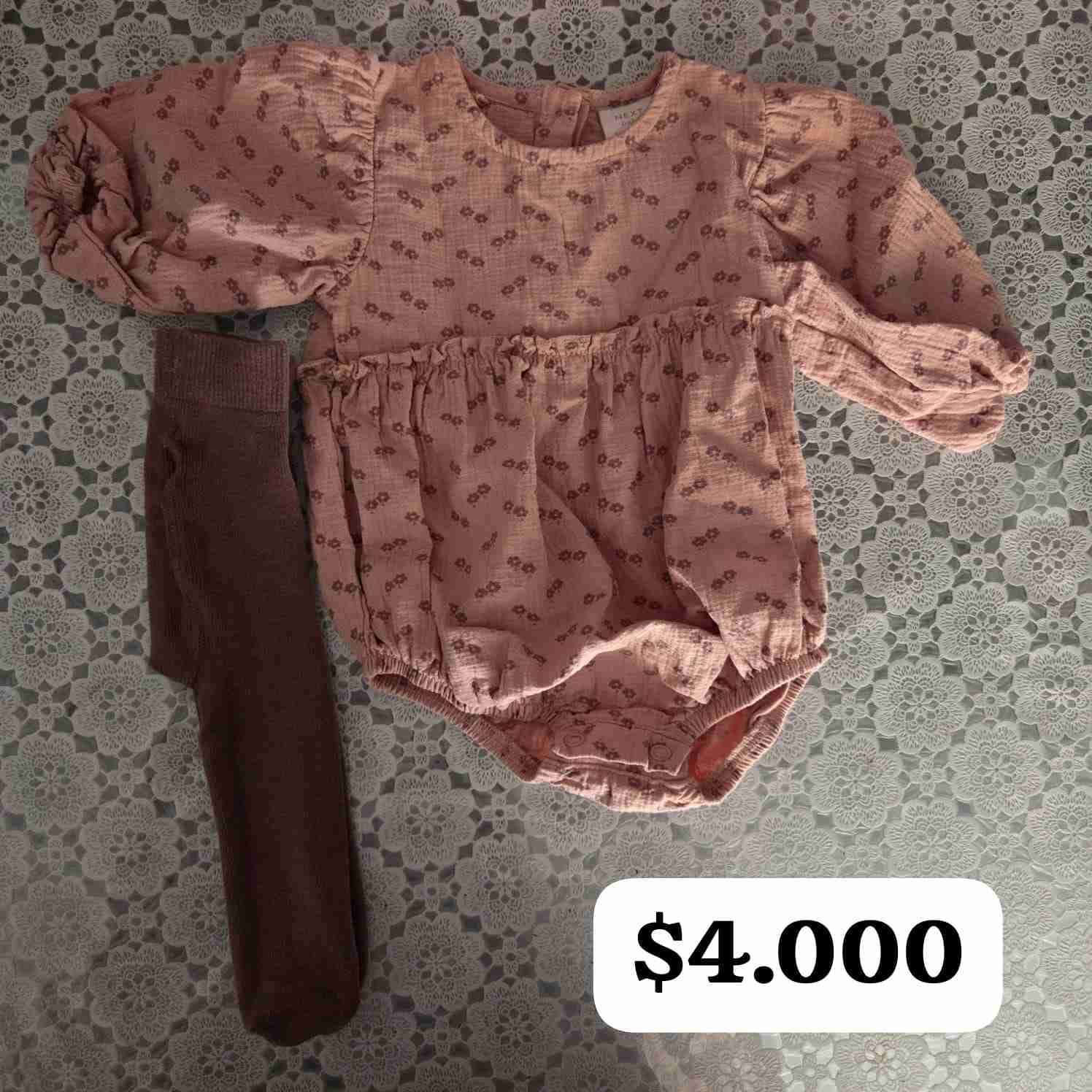 Conjunto body y pantys bebé