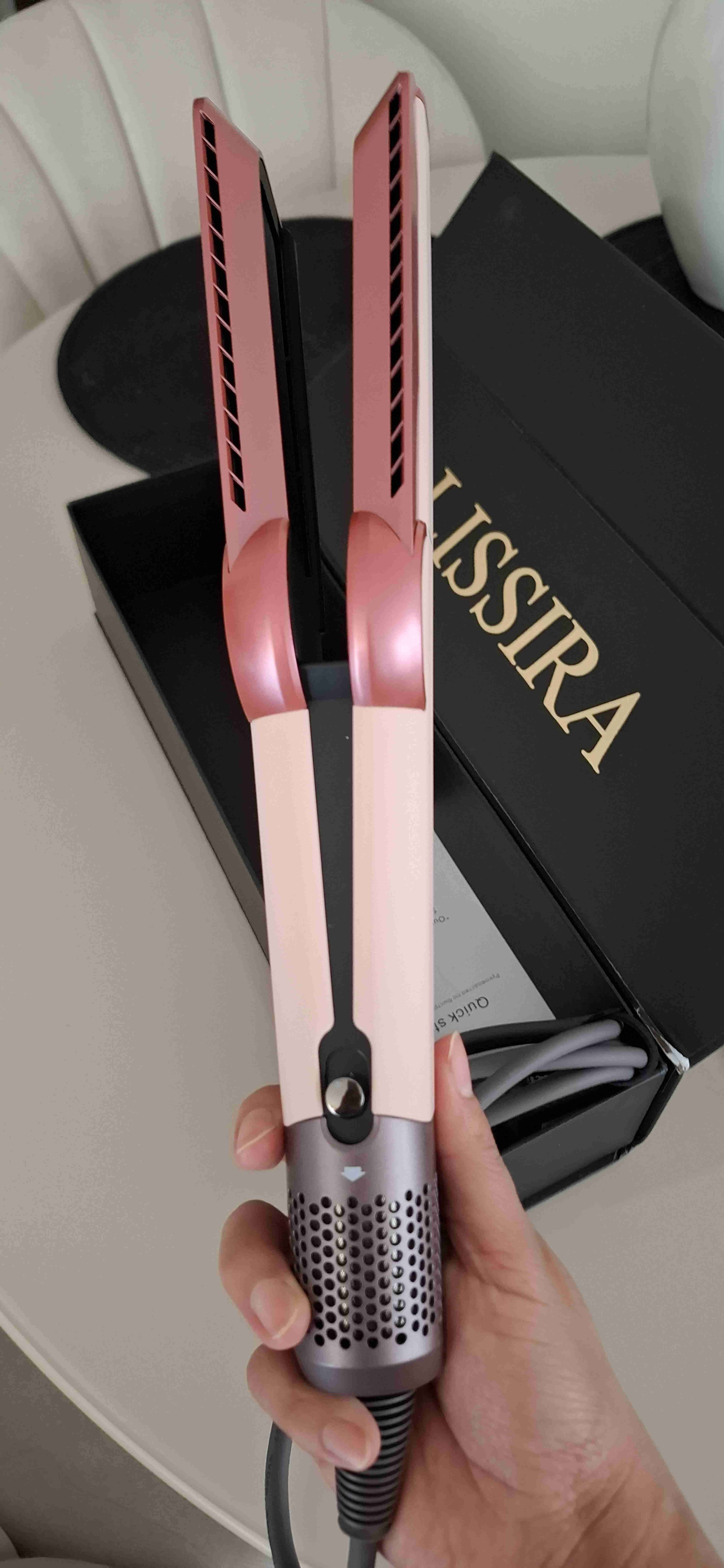 Plancha-secadora de pelo Lissira rosa - miniatura 2