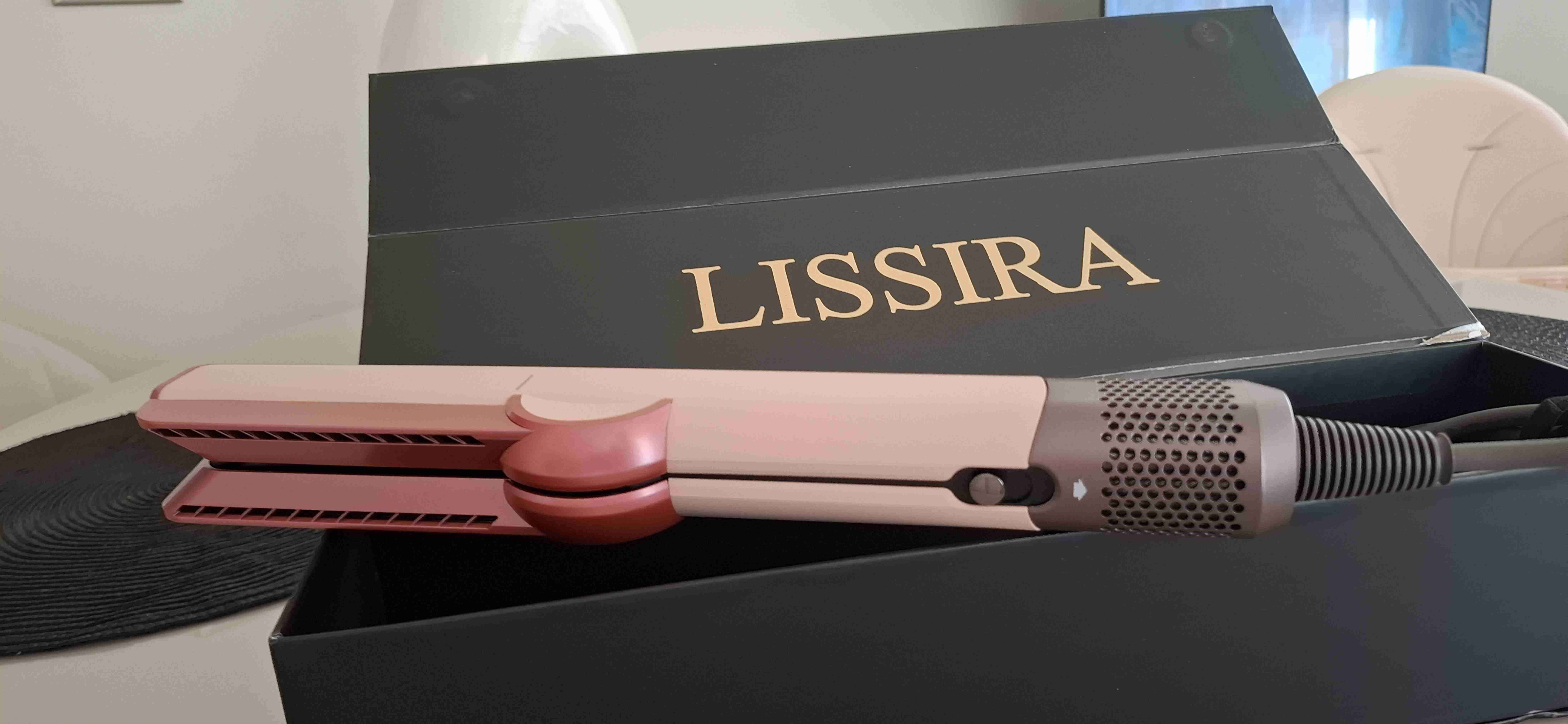 Plancha-secadora de pelo Lissira rosa - miniatura 4