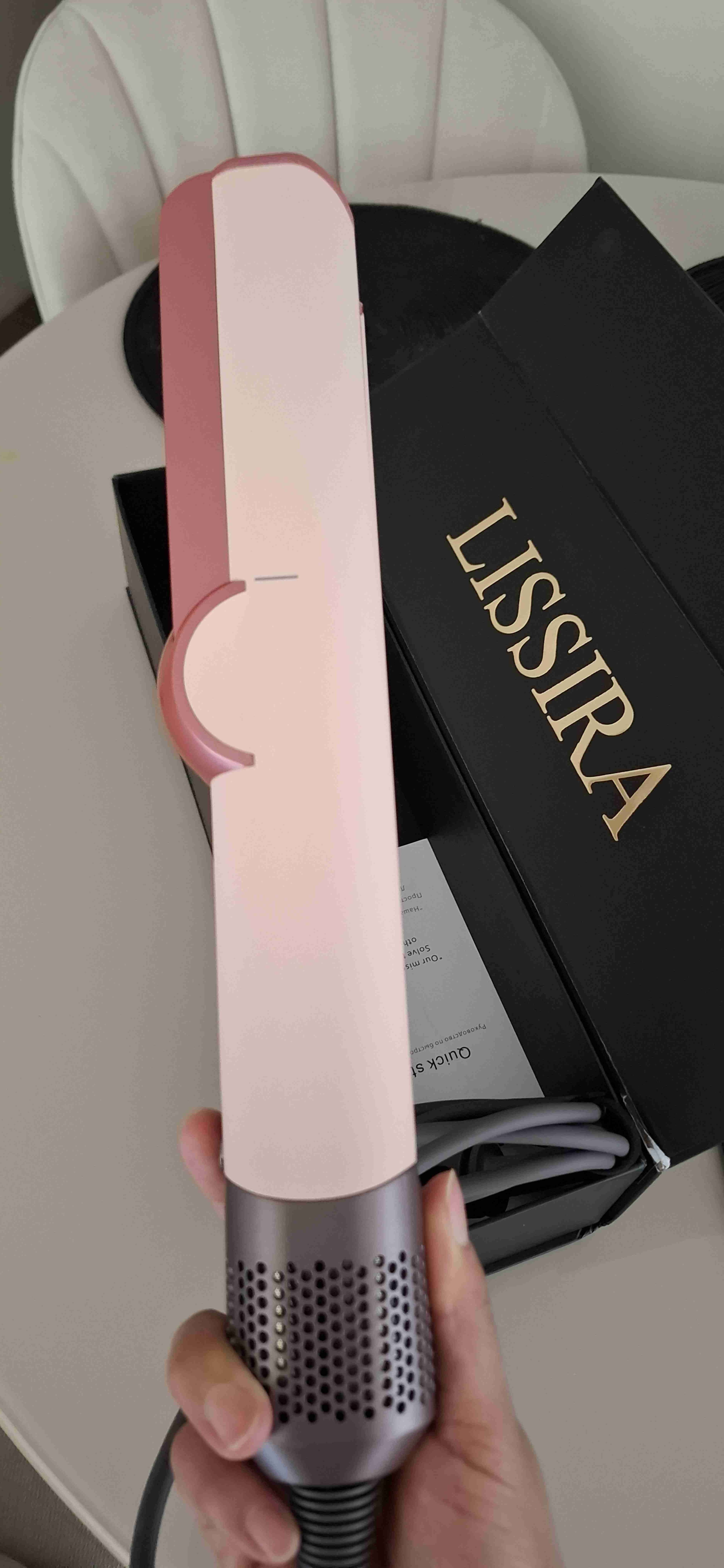 Plancha-secadora de pelo Lissira rosa - miniatura 5