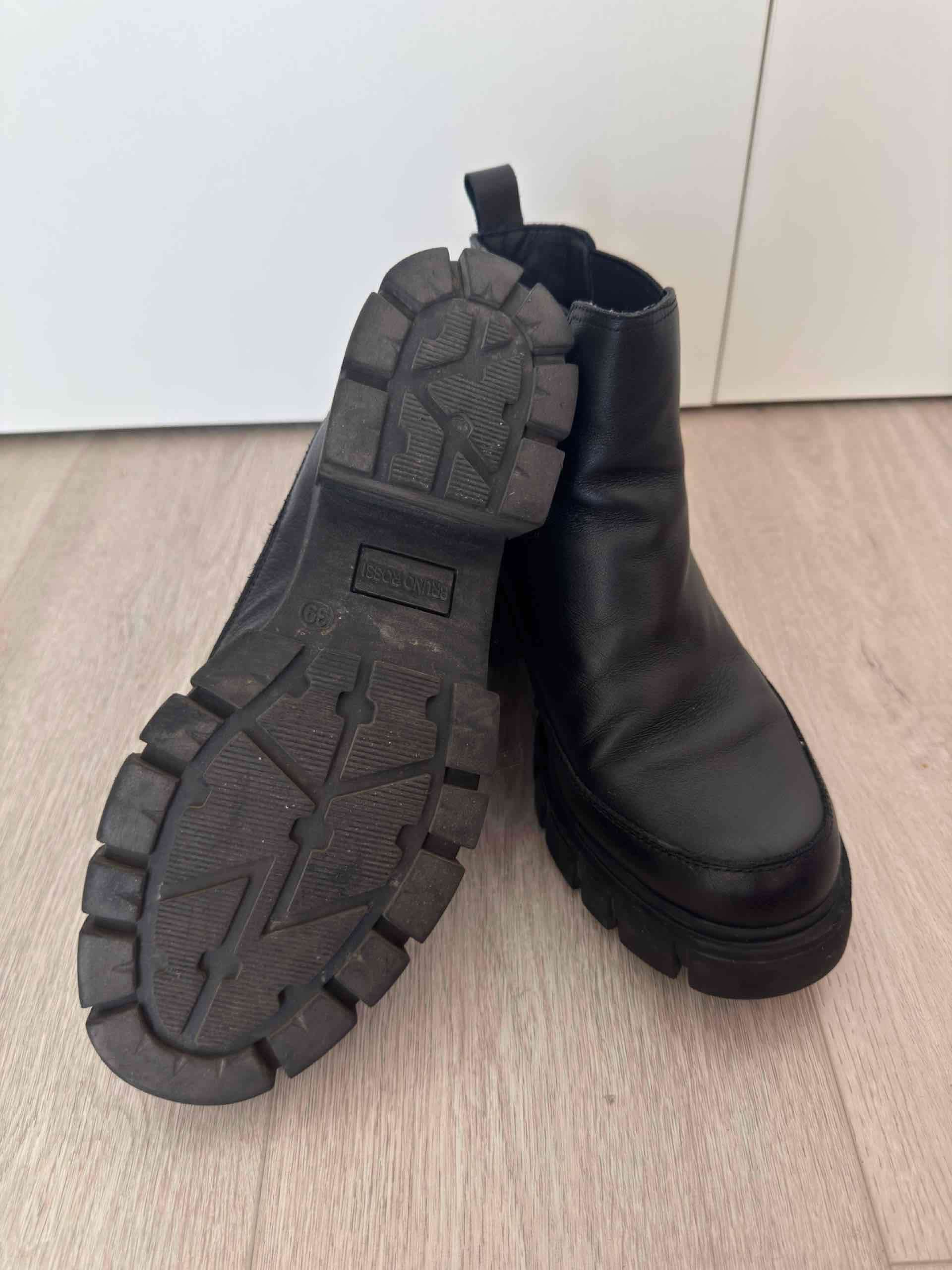 Botines negros cuero mujer - miniatura 3