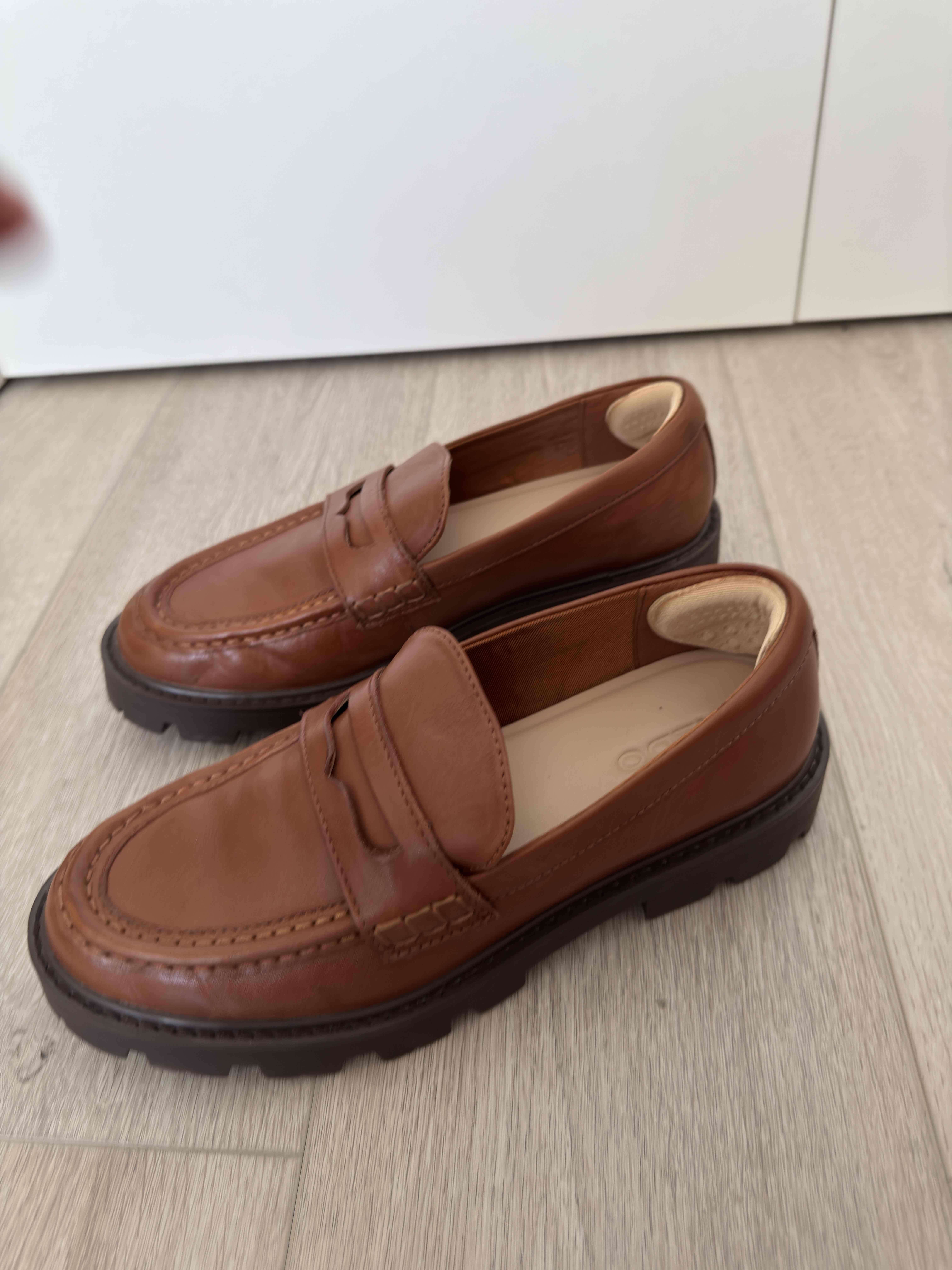 Zapatos mocasines café mujer - miniatura 2