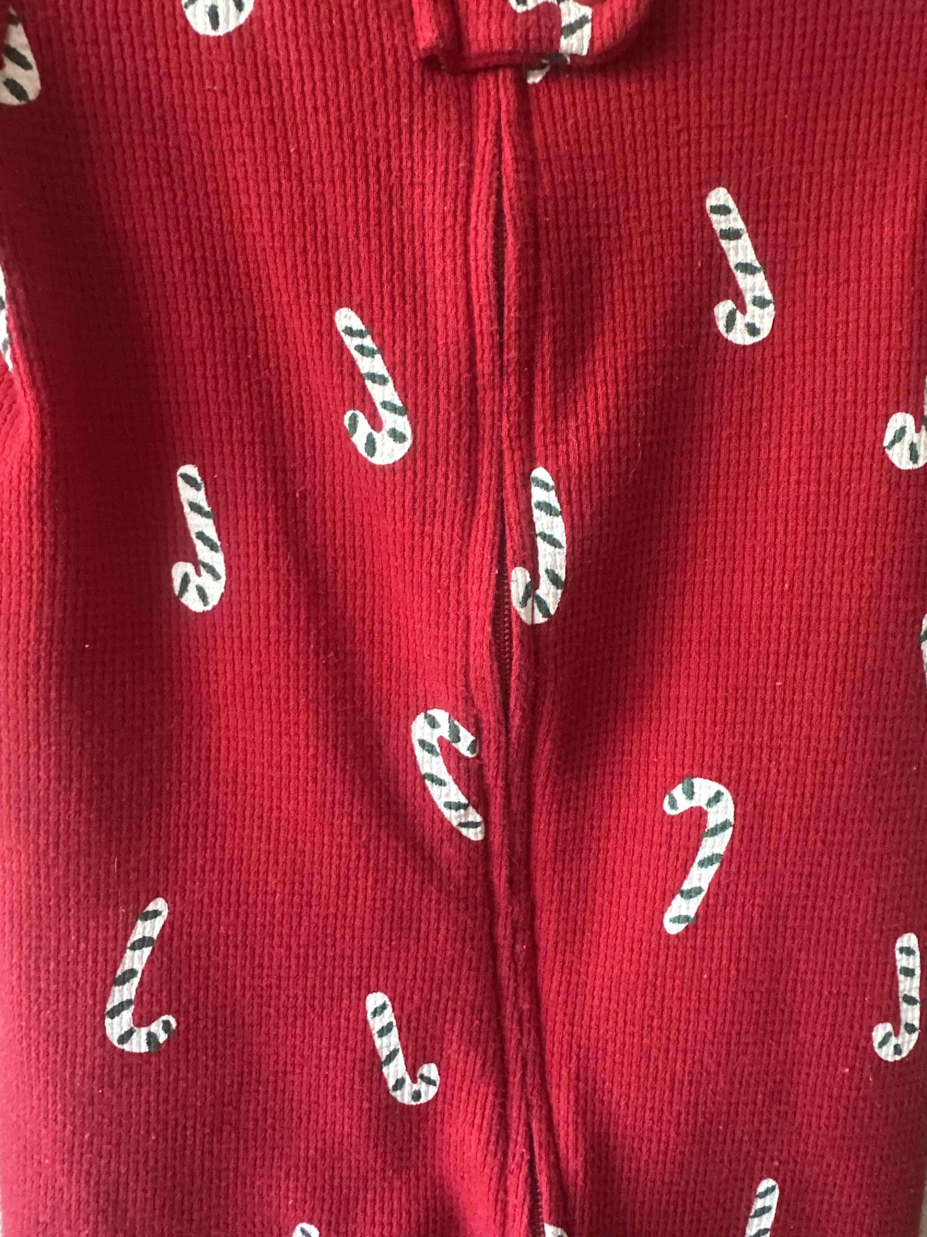 Enterito bebé rojo con bastones - miniatura 3