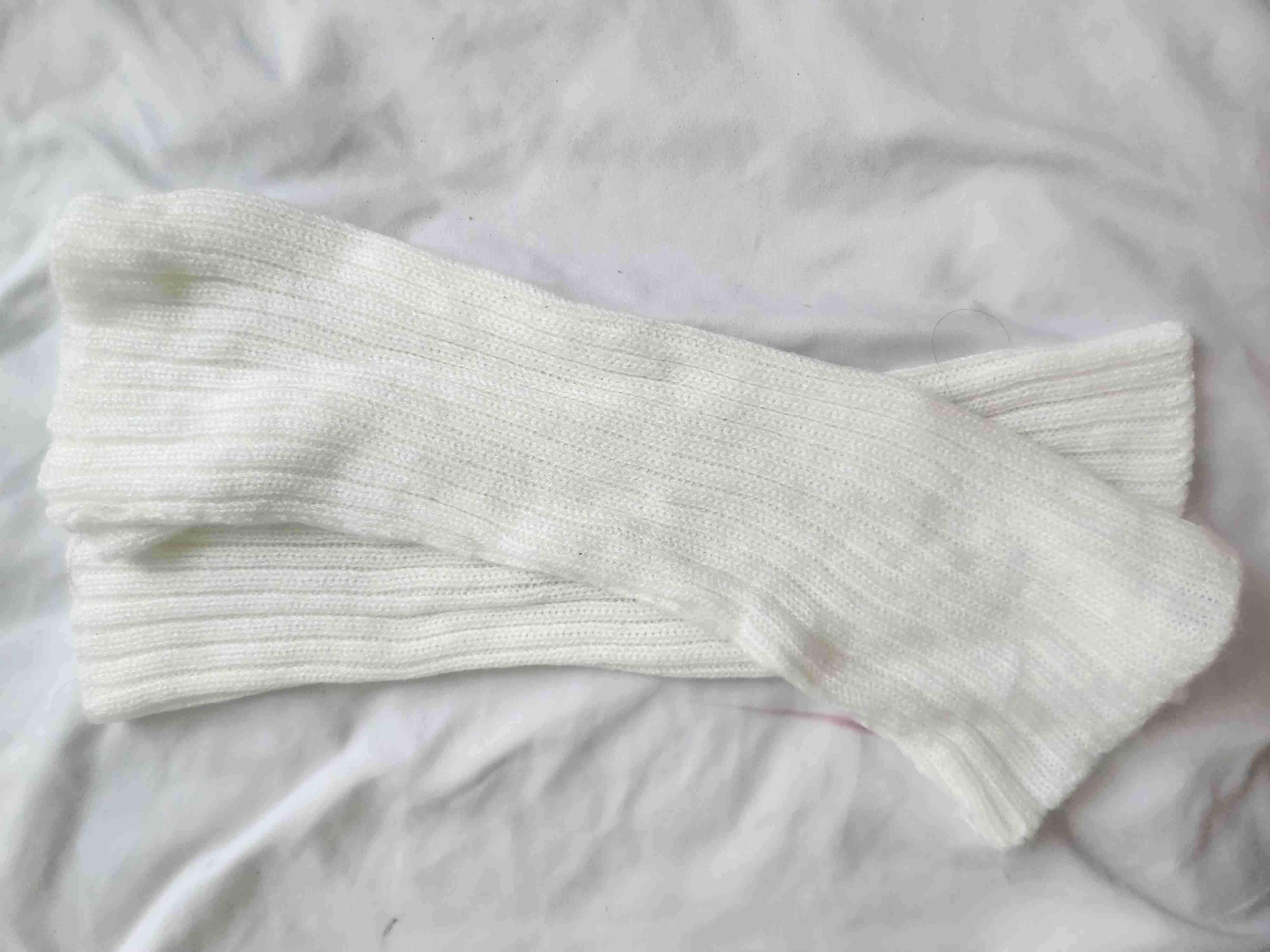 Polaina de lana blancos