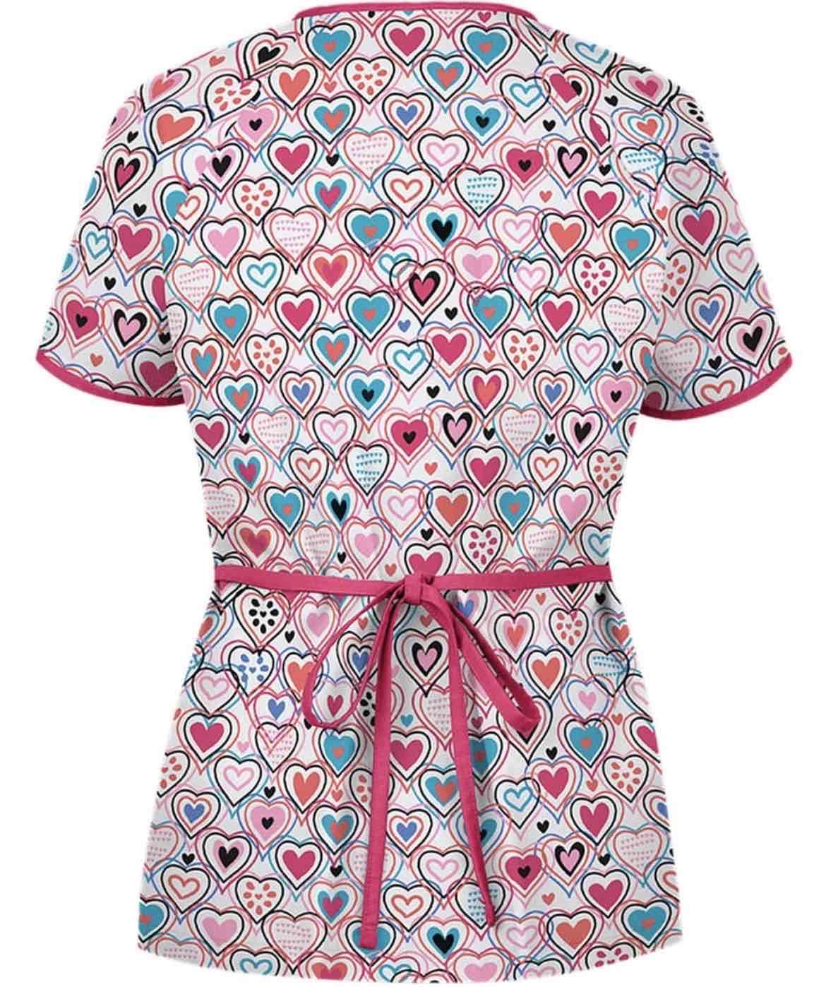 UA Hearts On Parade White Print Scrub / TALLA M - miniatura 2
