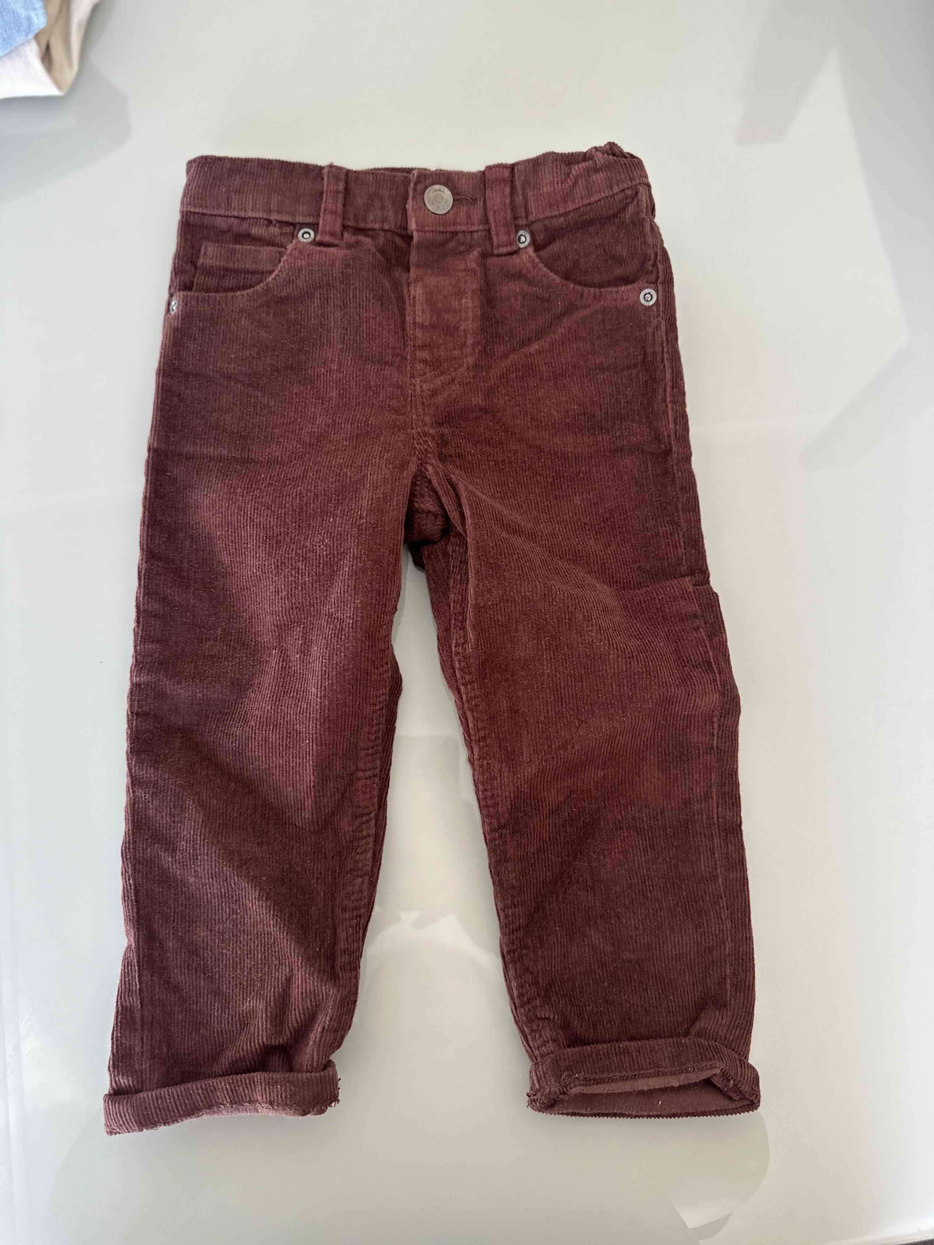 Pantalón de pana burdeo infantil