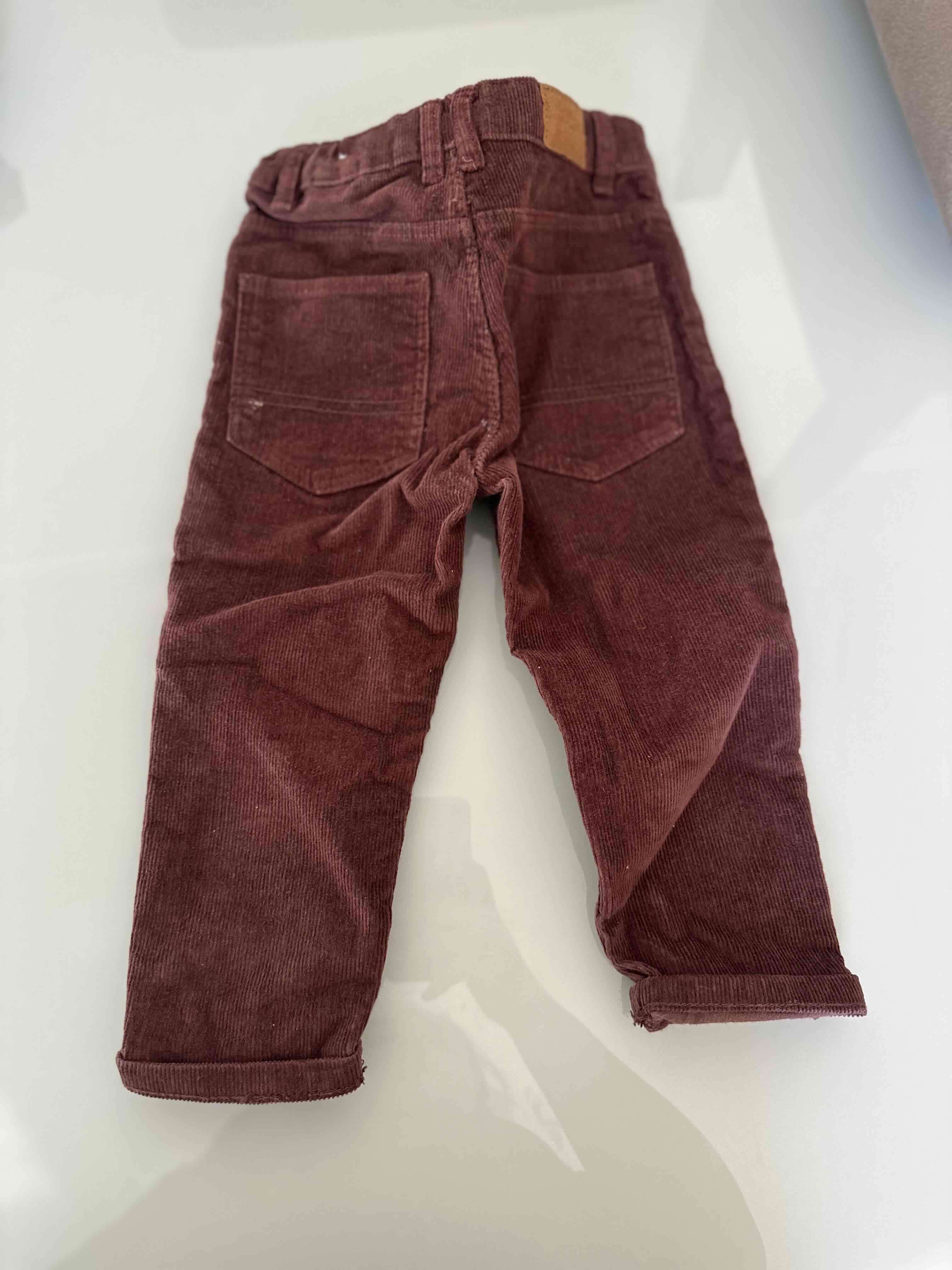 Pantalón de pana burdeo infantil - miniatura 2
