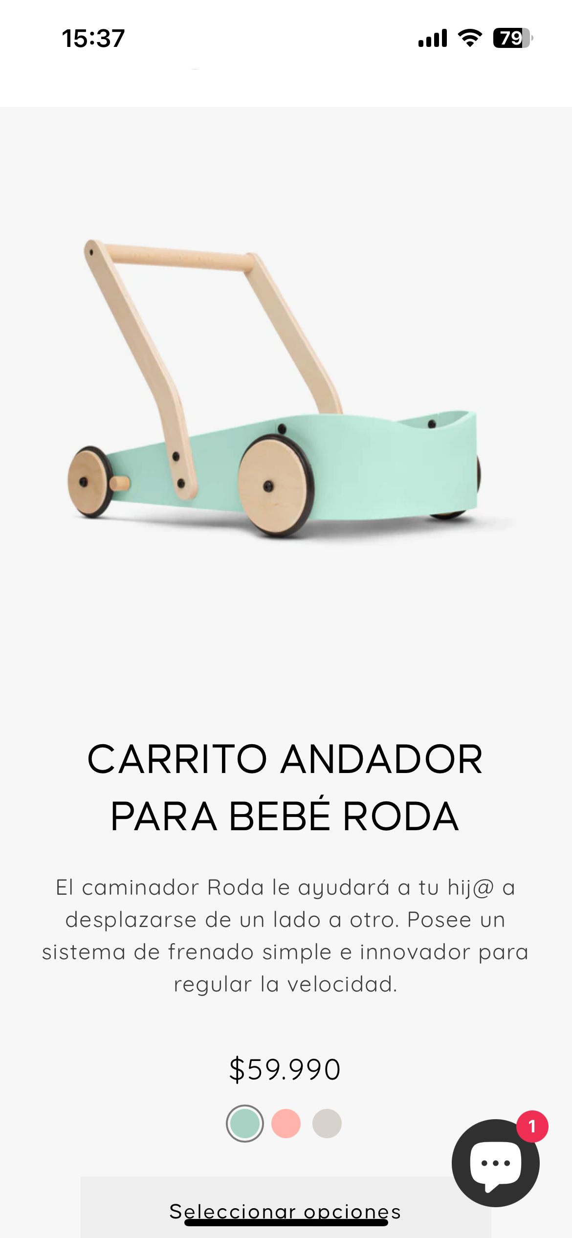Carrito andador para bebé Roda