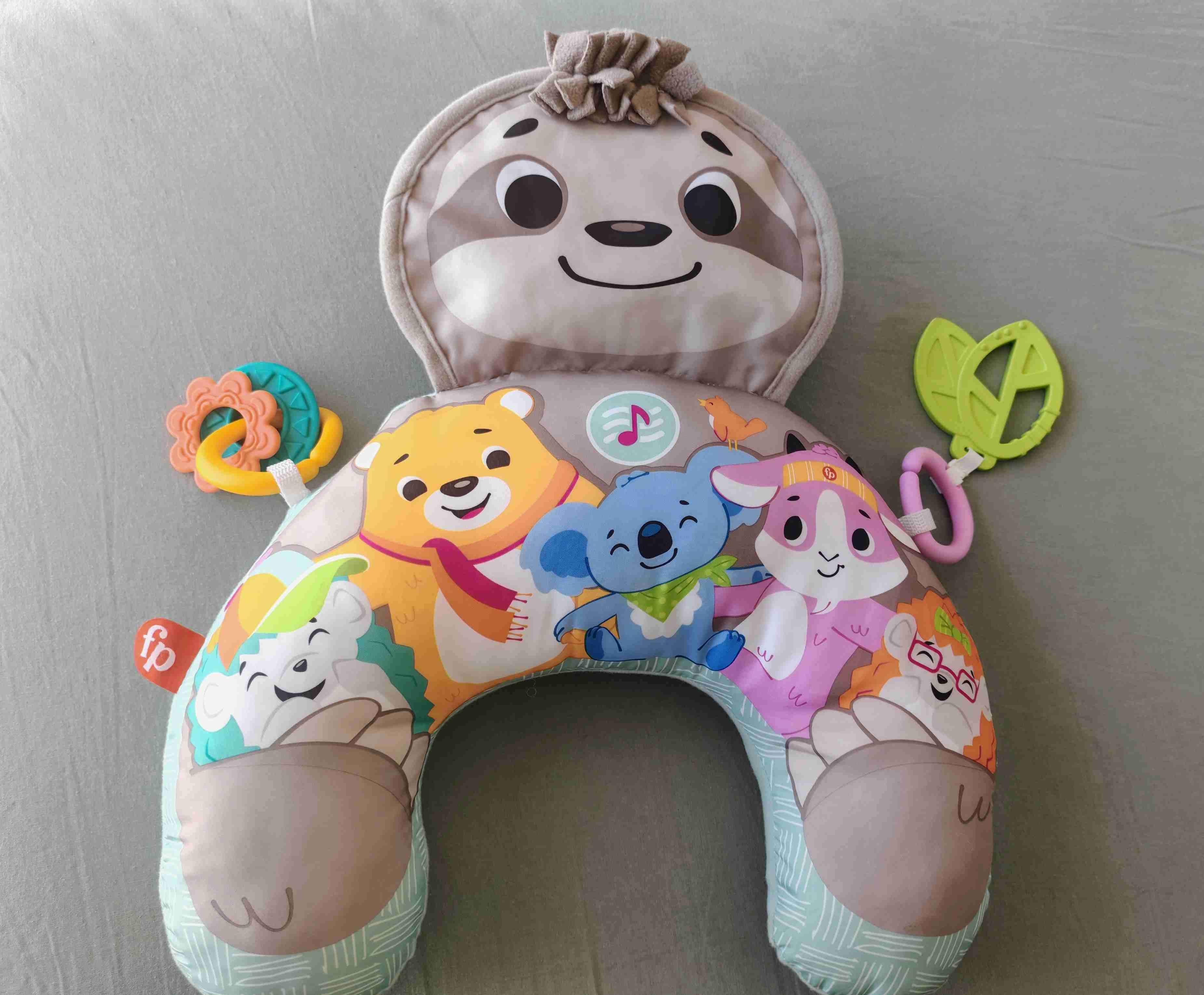 Cojín Tummy Time Fisher-Price Perezoso con Música