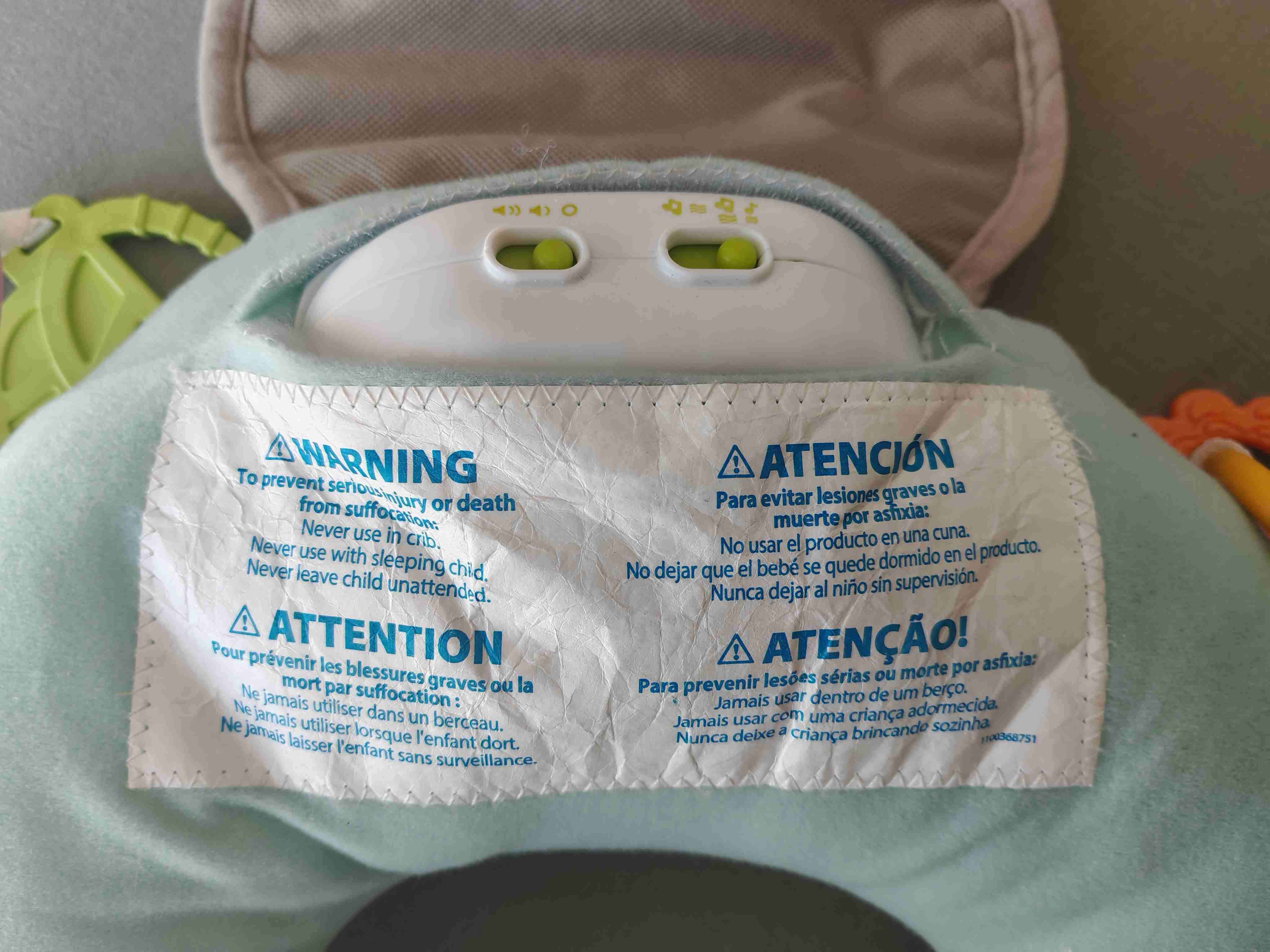 Cojín Tummy Time Fisher-Price Perezoso con Música - miniatura 3