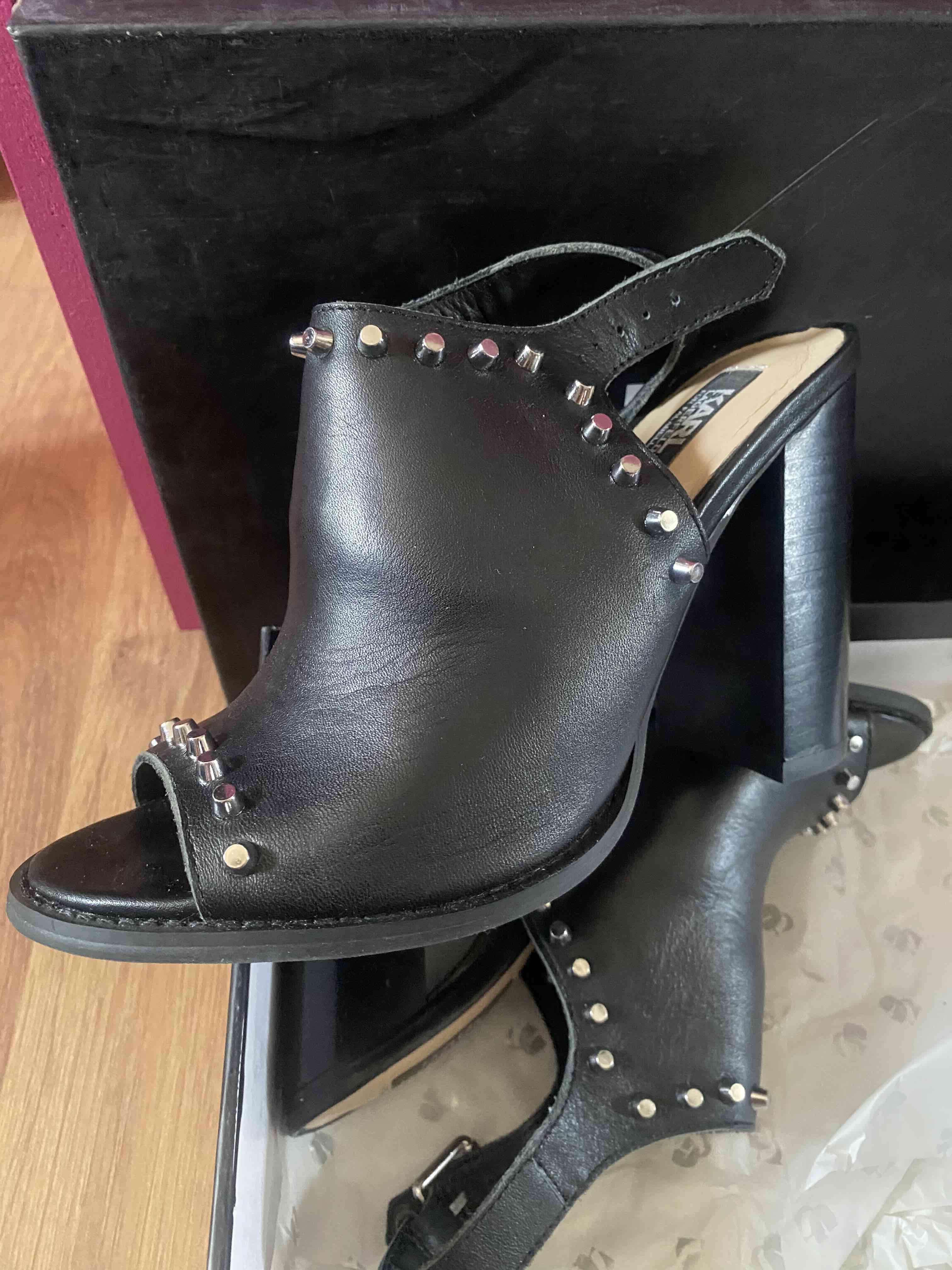 Sandalias de taco Karl Lagerfeld negras - miniatura 2