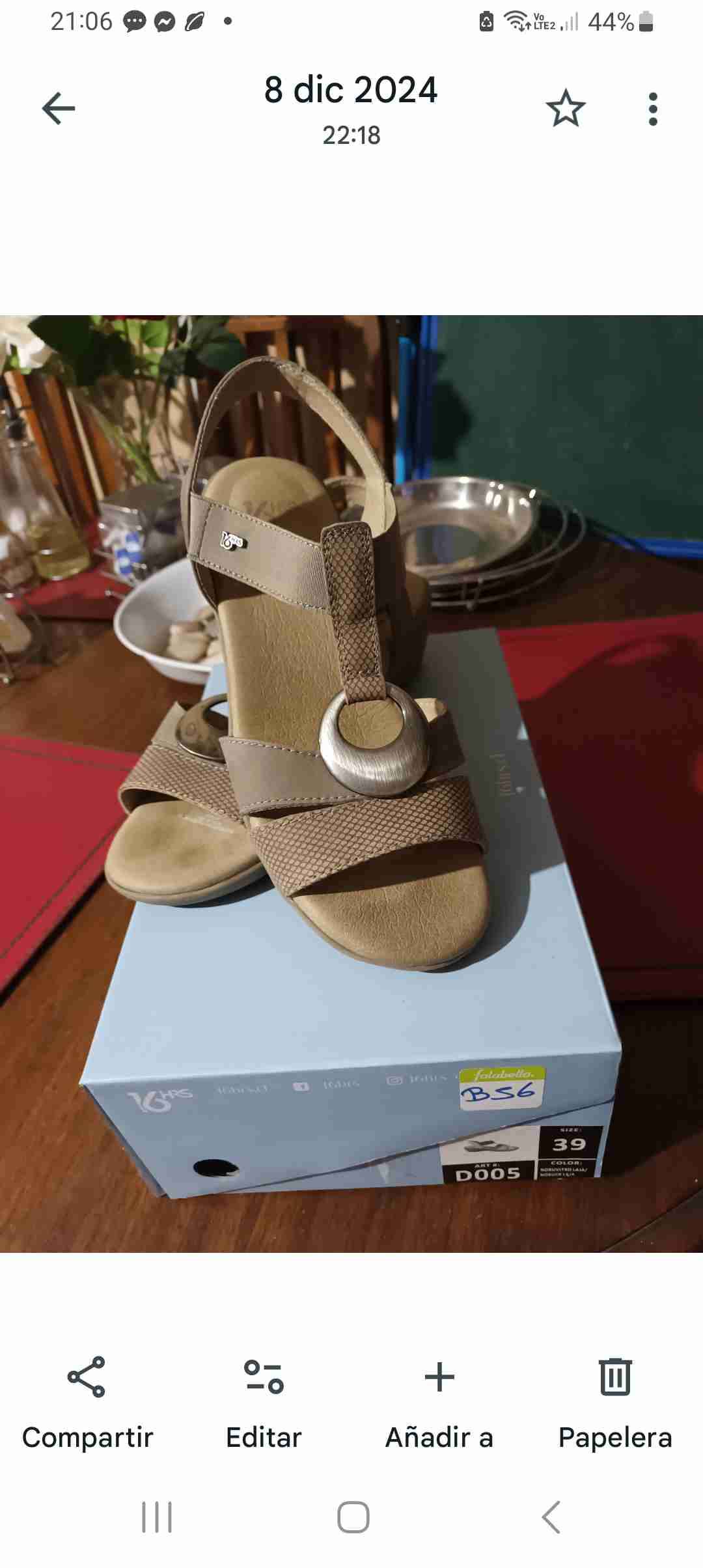 Sandalias de tacón beige 16 horas - miniatura 2