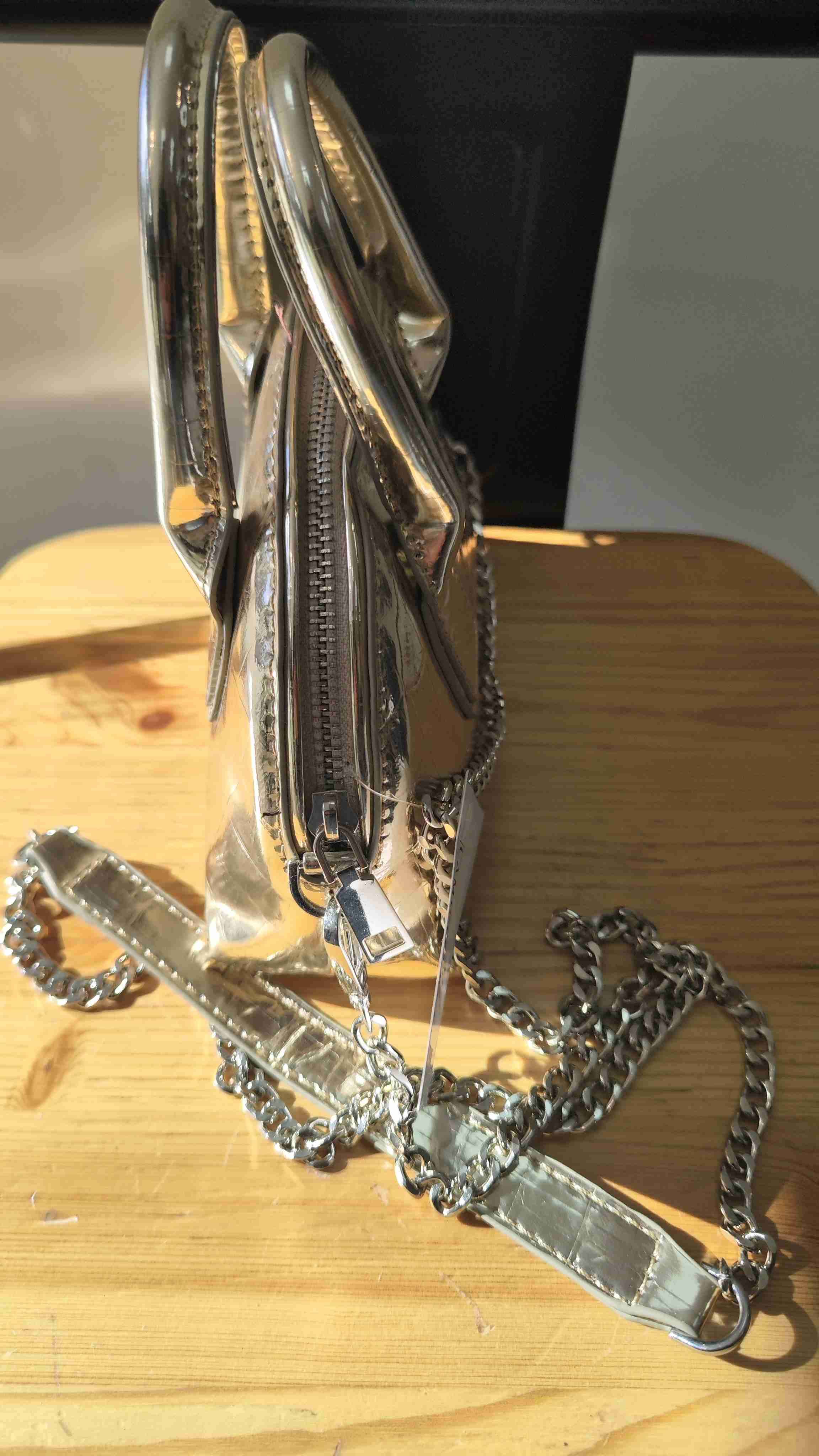 Cartera dorada de cuero PU - miniatura 2