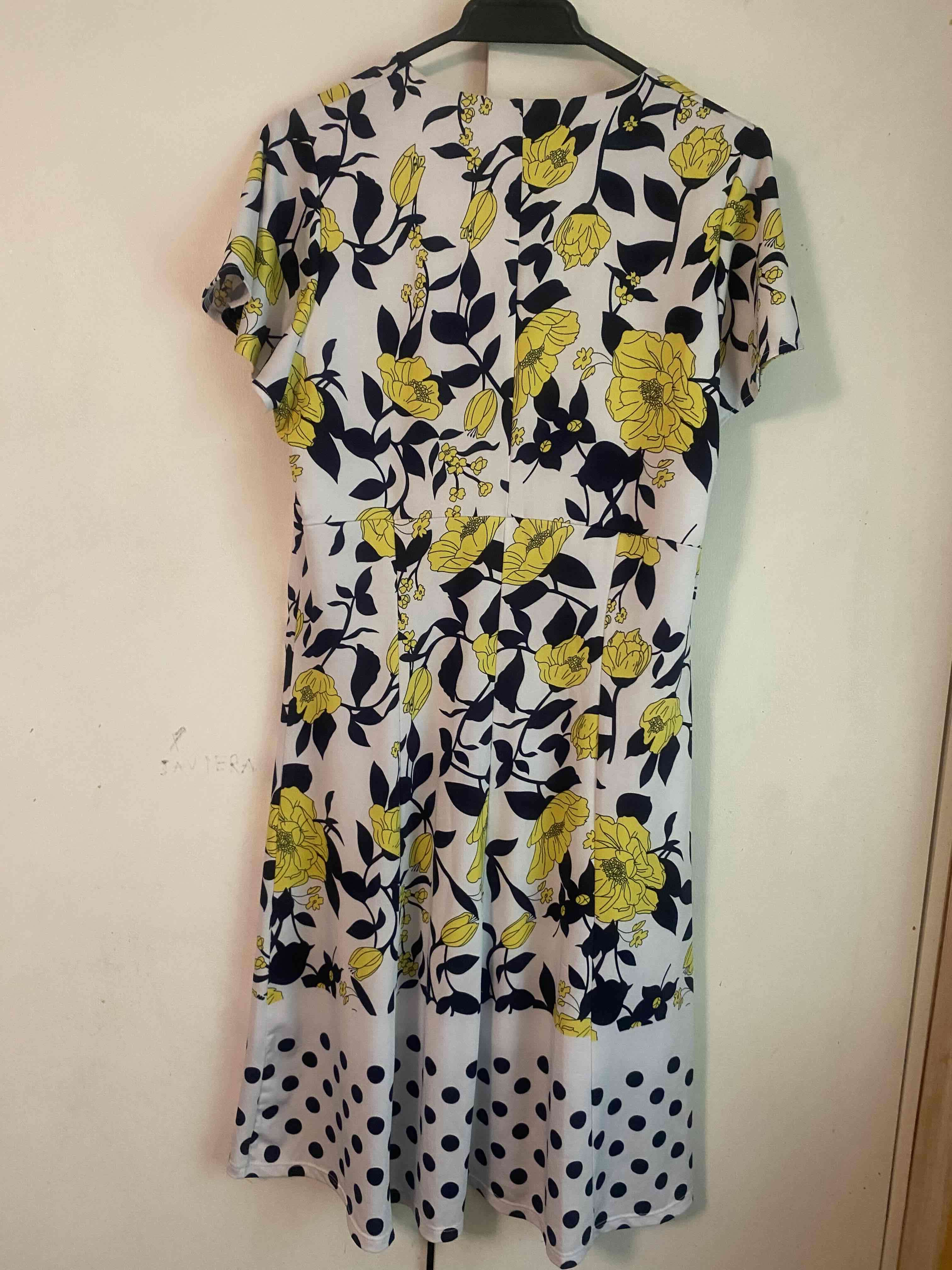 Vestido floral blanco con amarillo - miniatura 2