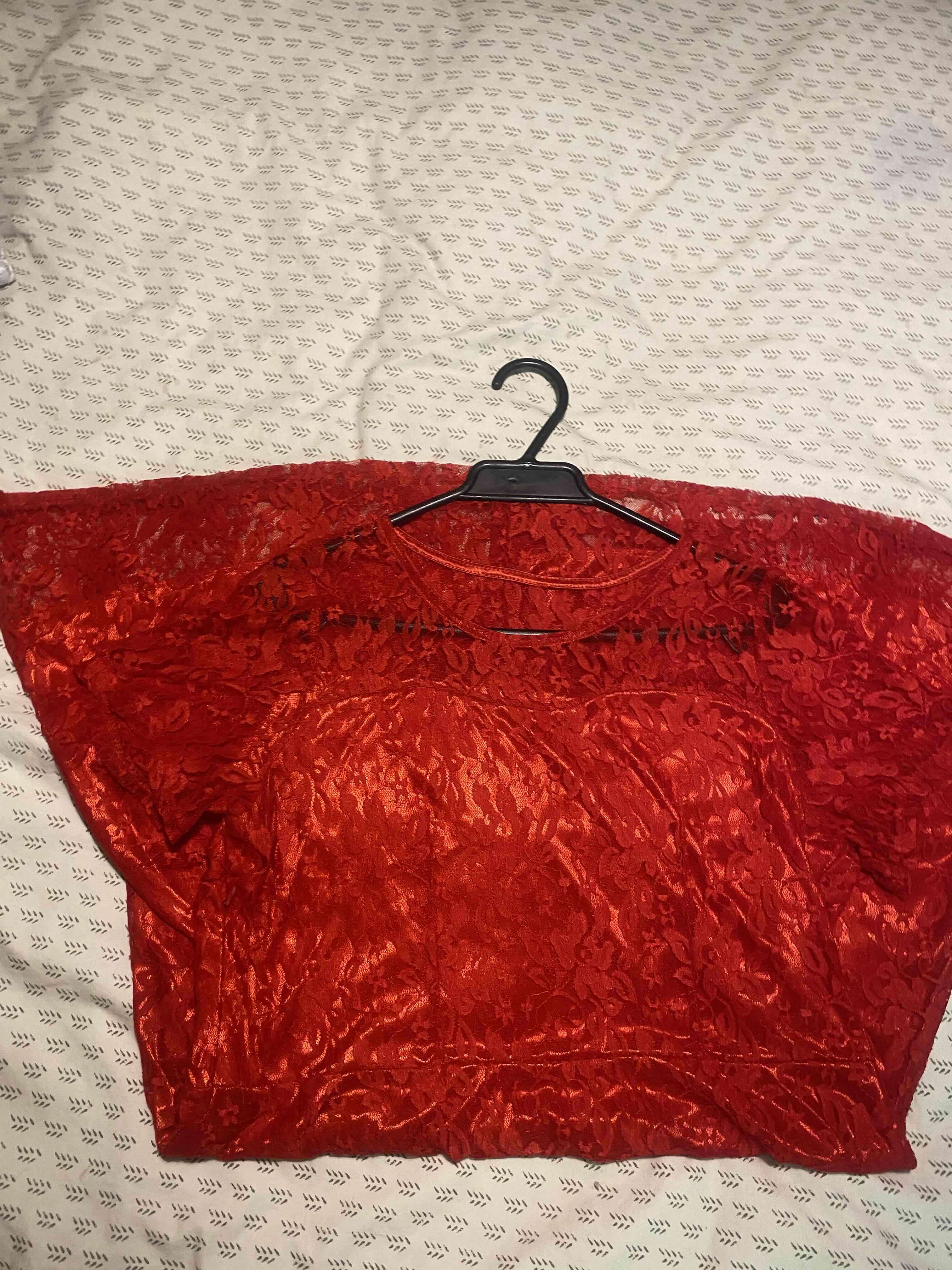 Vestido encaje rojo elegante - miniatura 6