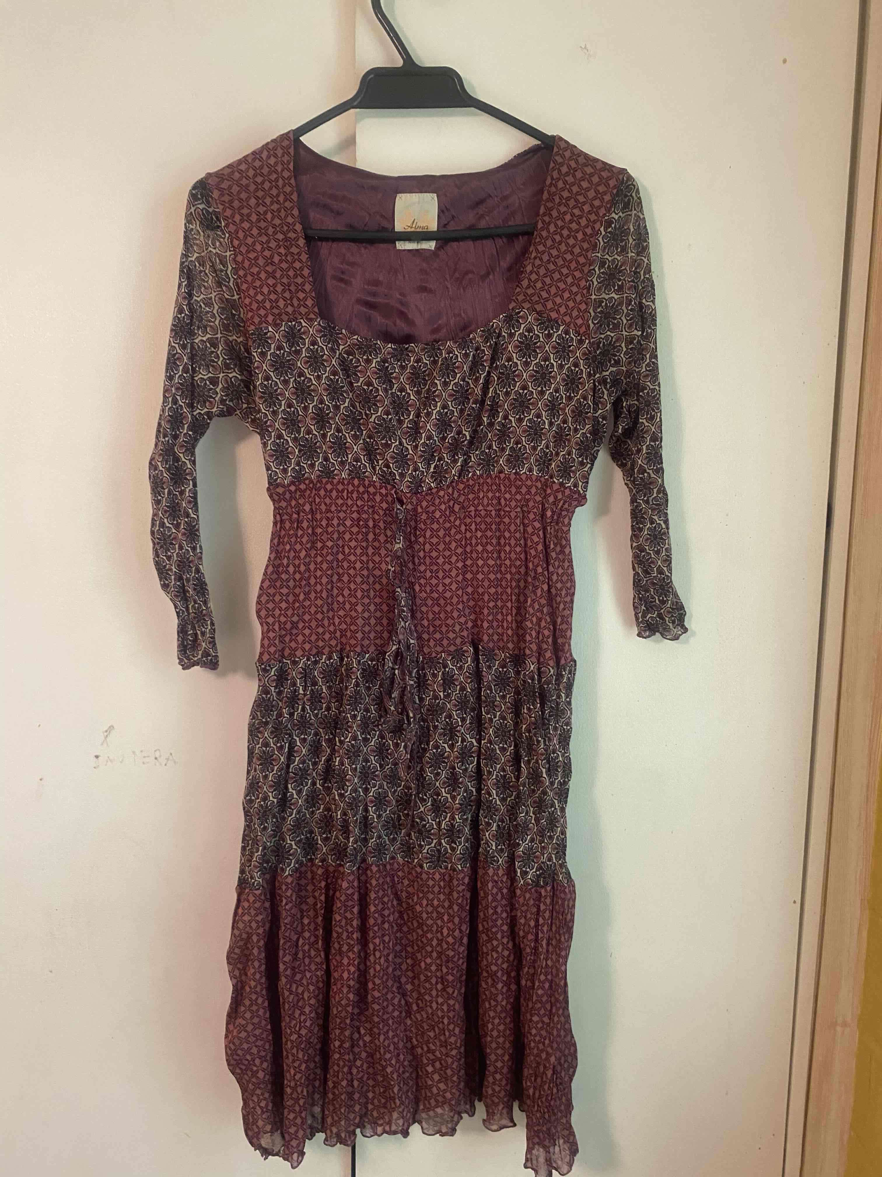 Vestido bohemio manga 3/4