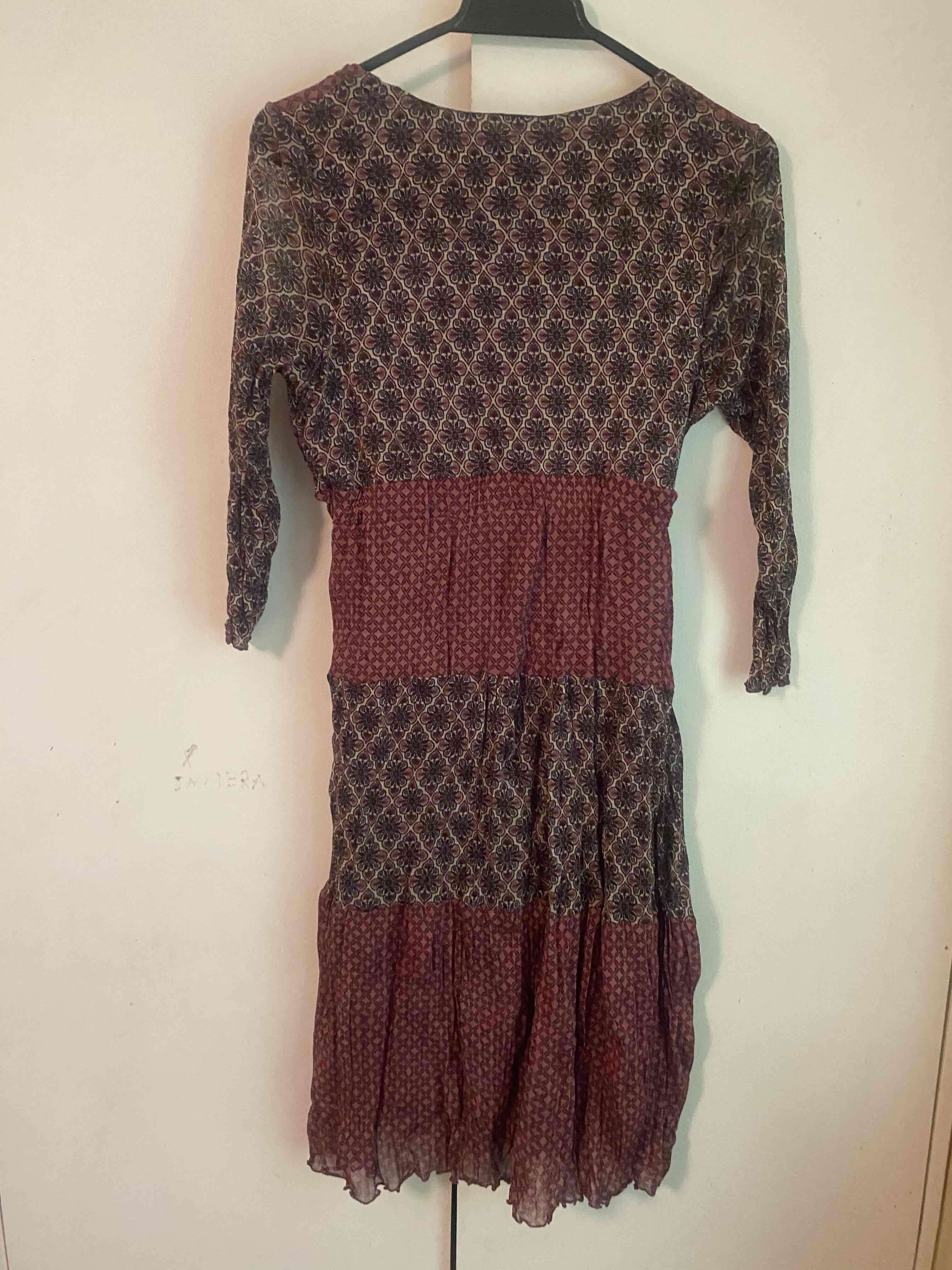 Vestido bohemio manga 3/4 - miniatura 2