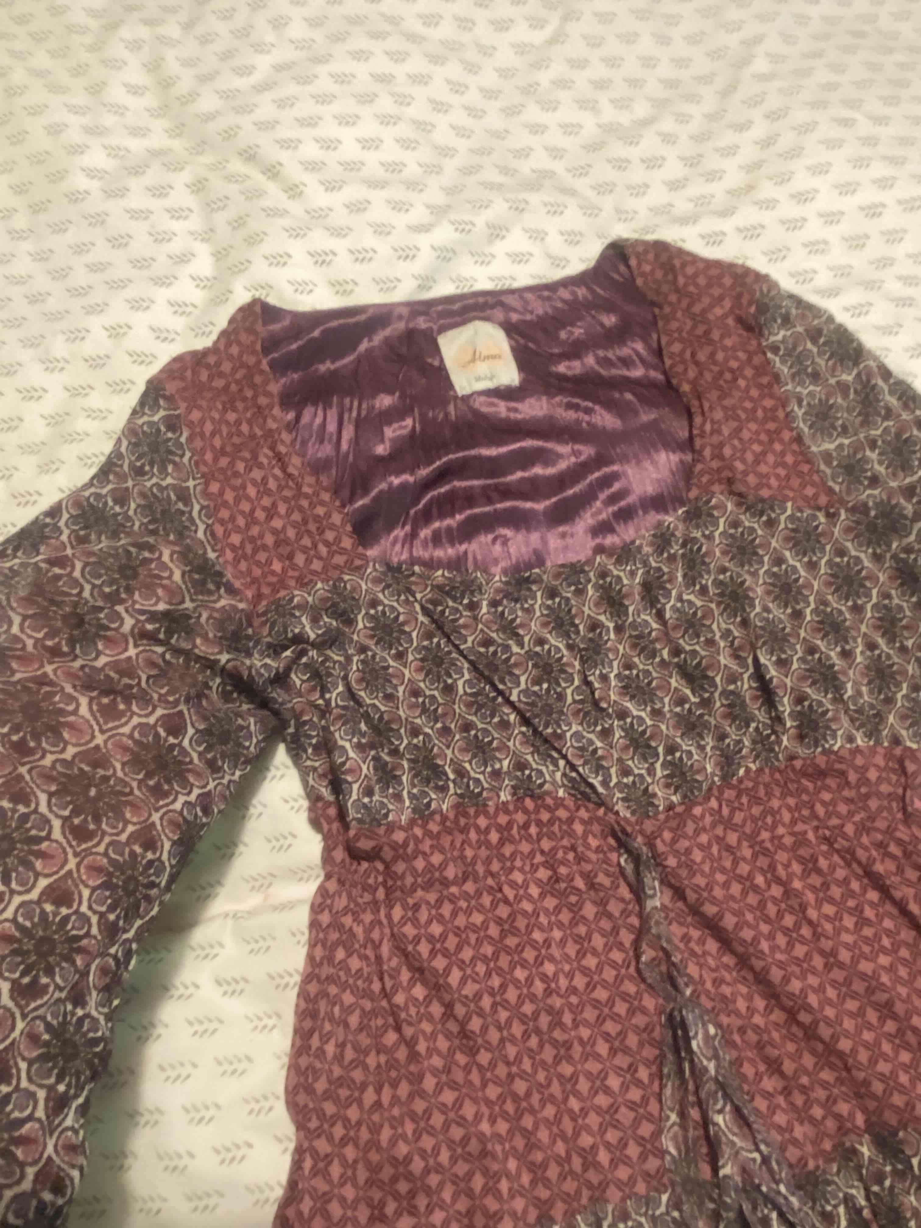 Vestido bohemio manga 3/4 - miniatura 3