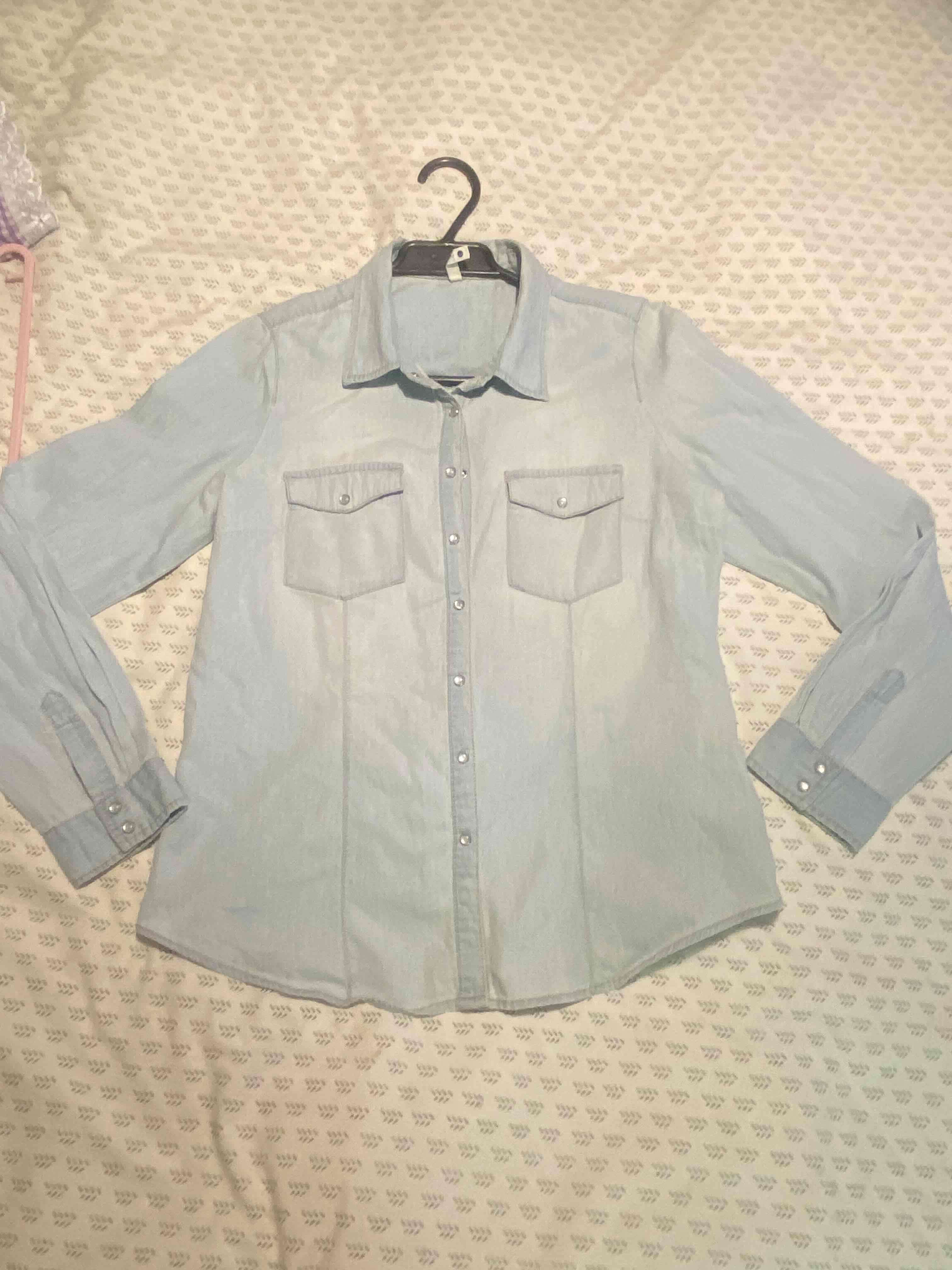 Camisa de mezclilla celeste