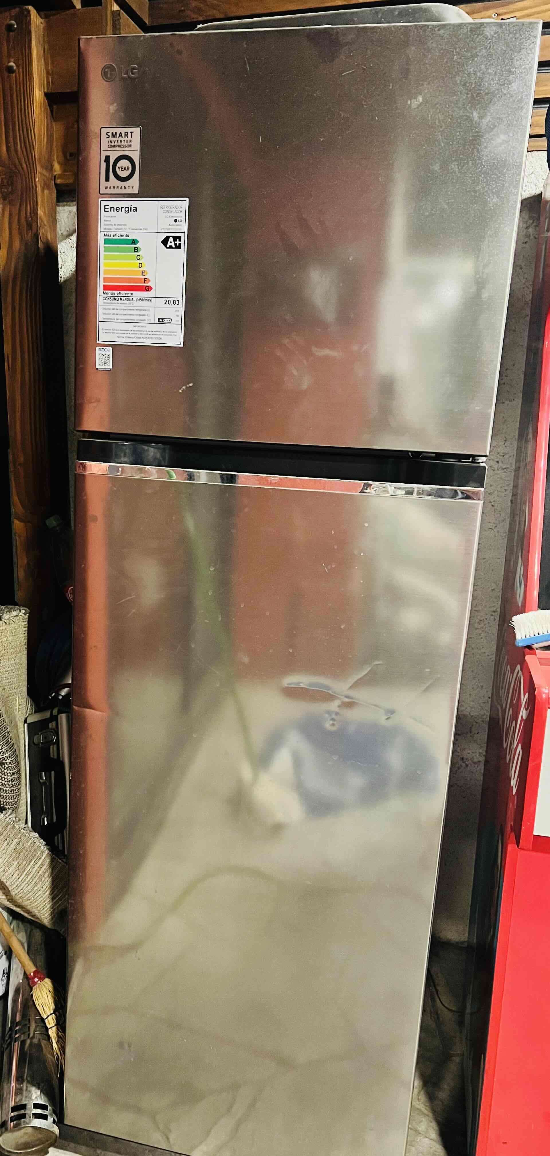 Refrigerador LG acero inoxidable