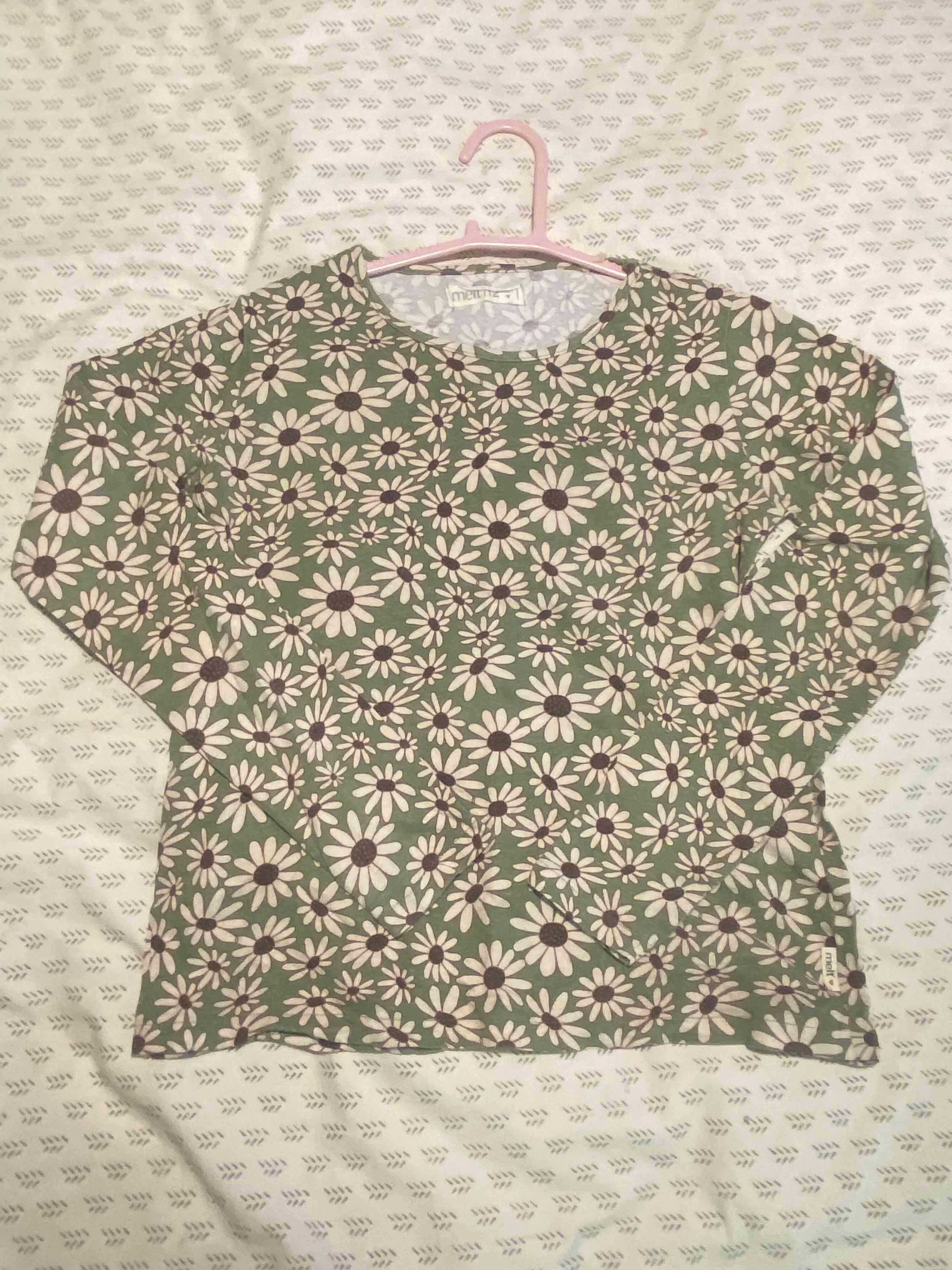 Polera manga larga con flores - miniatura 3