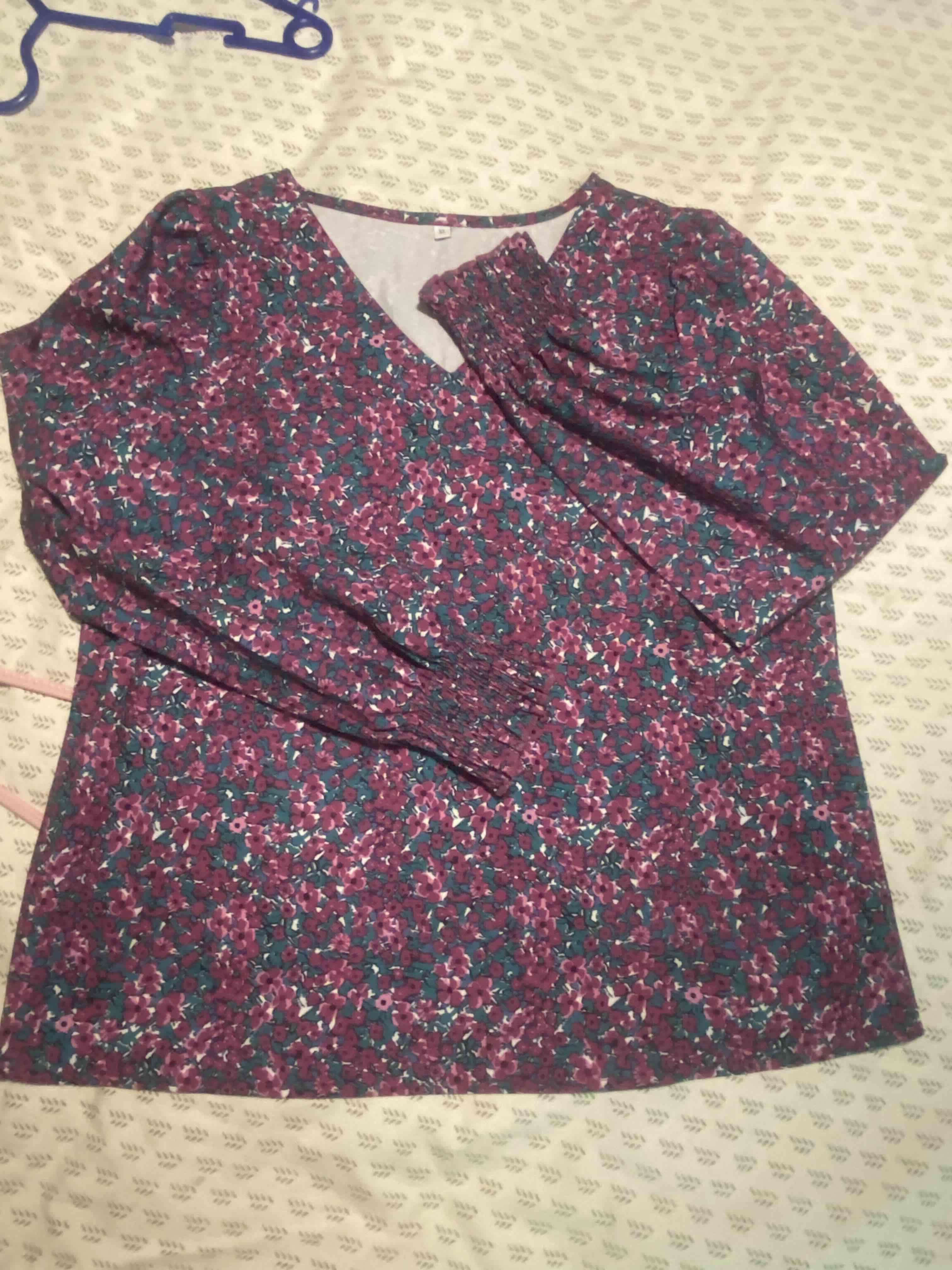 Blusa floral manga larga