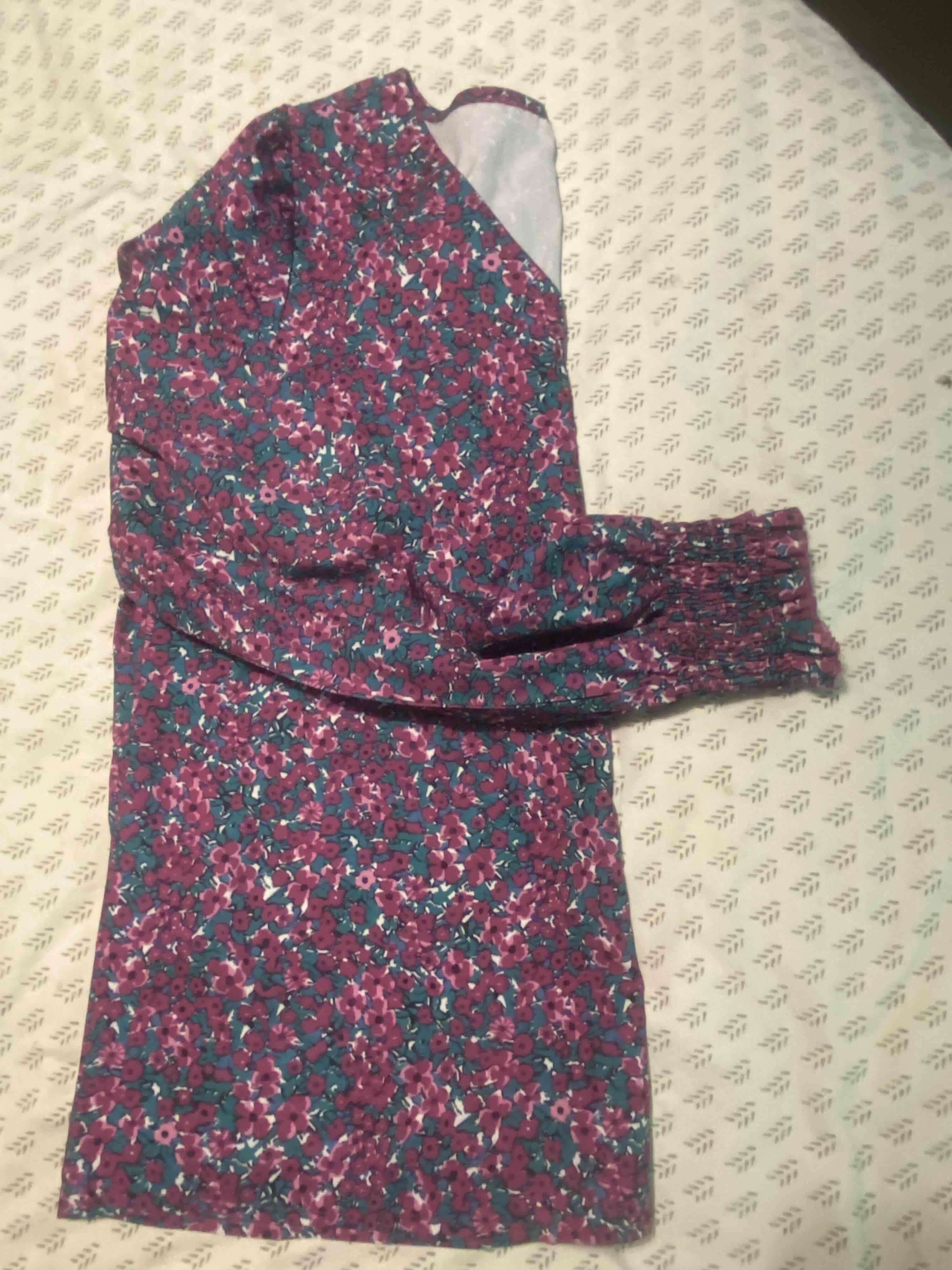 Blusa floral manga larga - miniatura 3