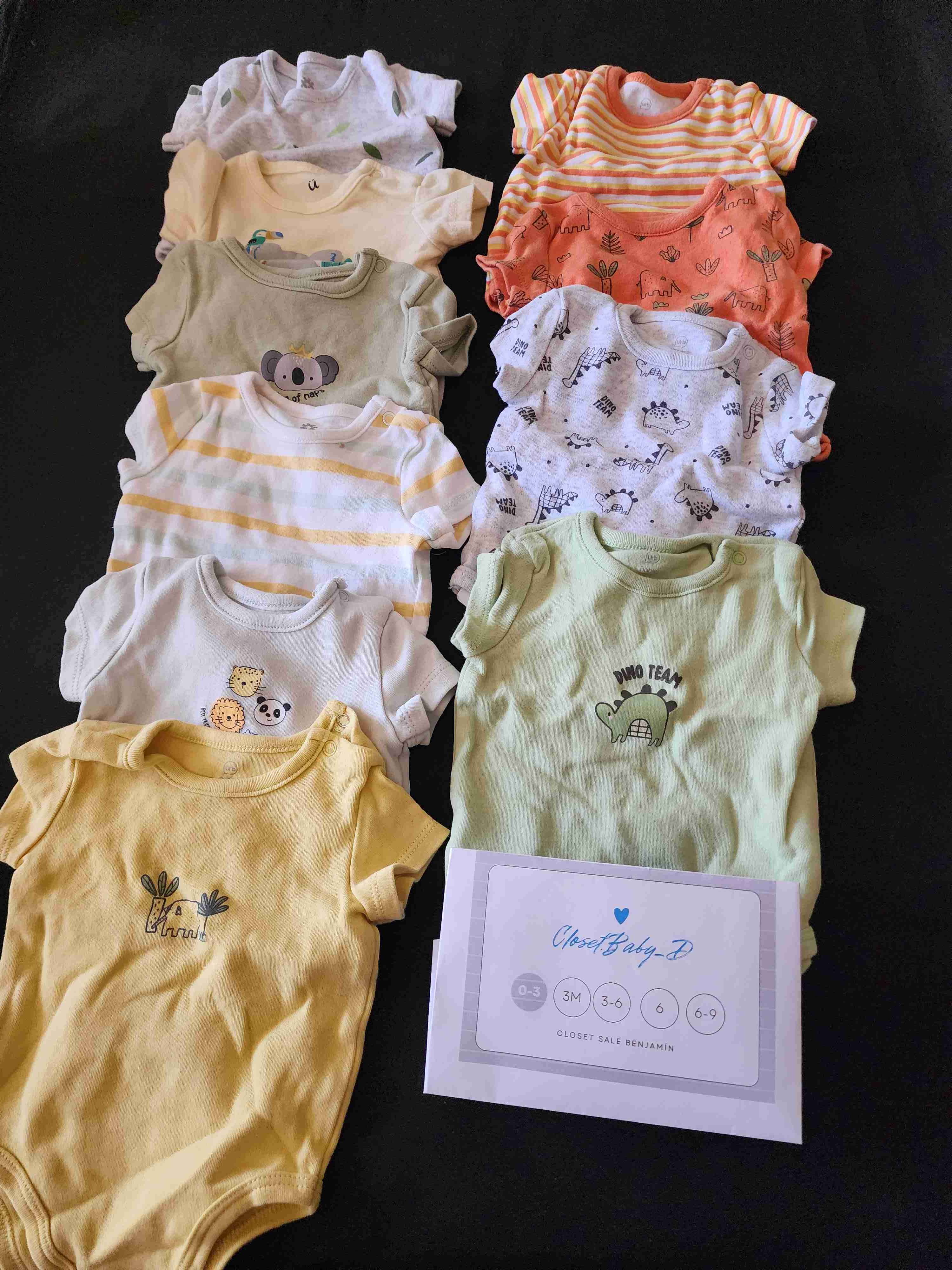 Lote de bodies para bebé 0-6 meses - miniatura 2