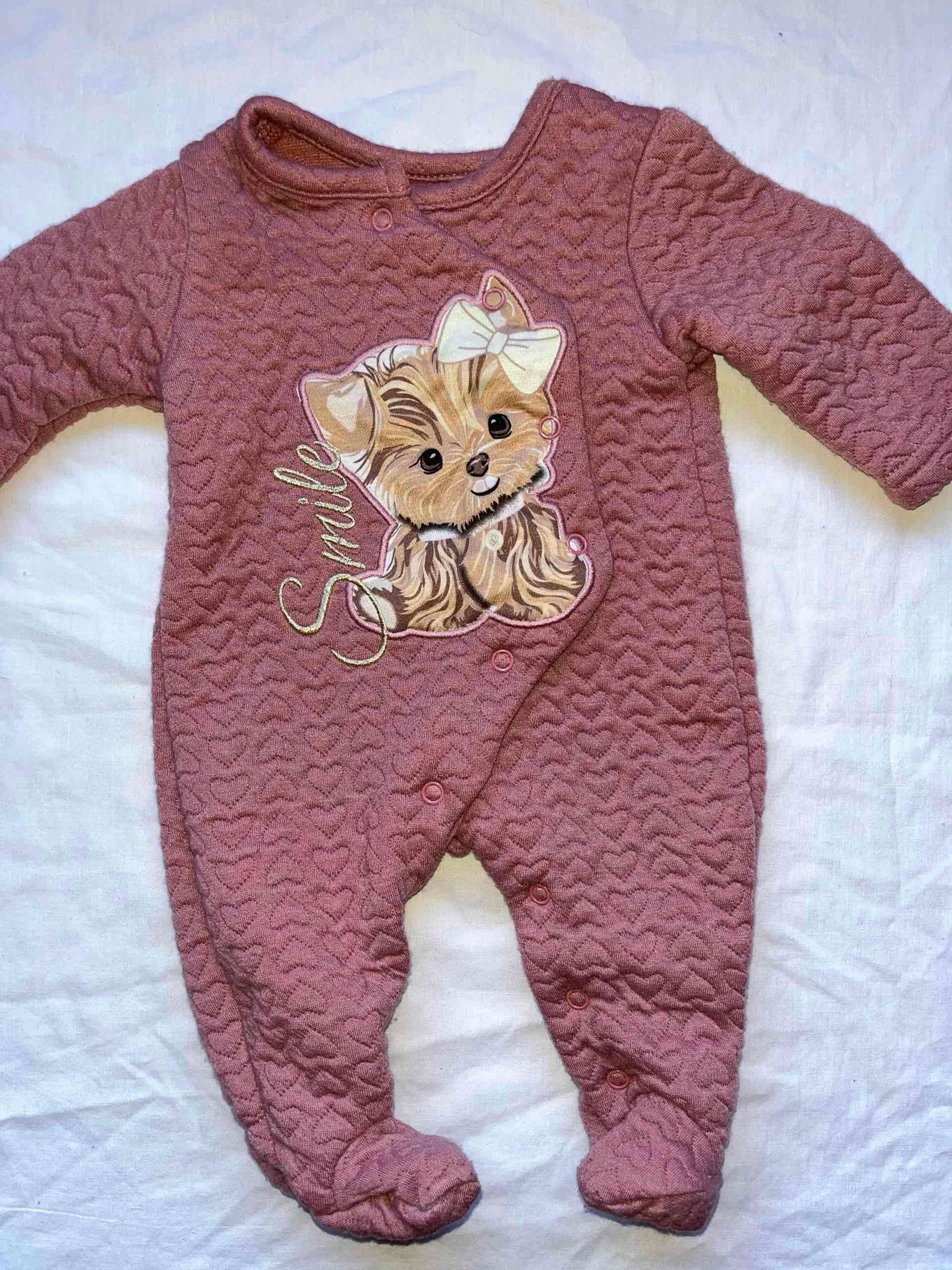 Enterito bebé rosa con perro