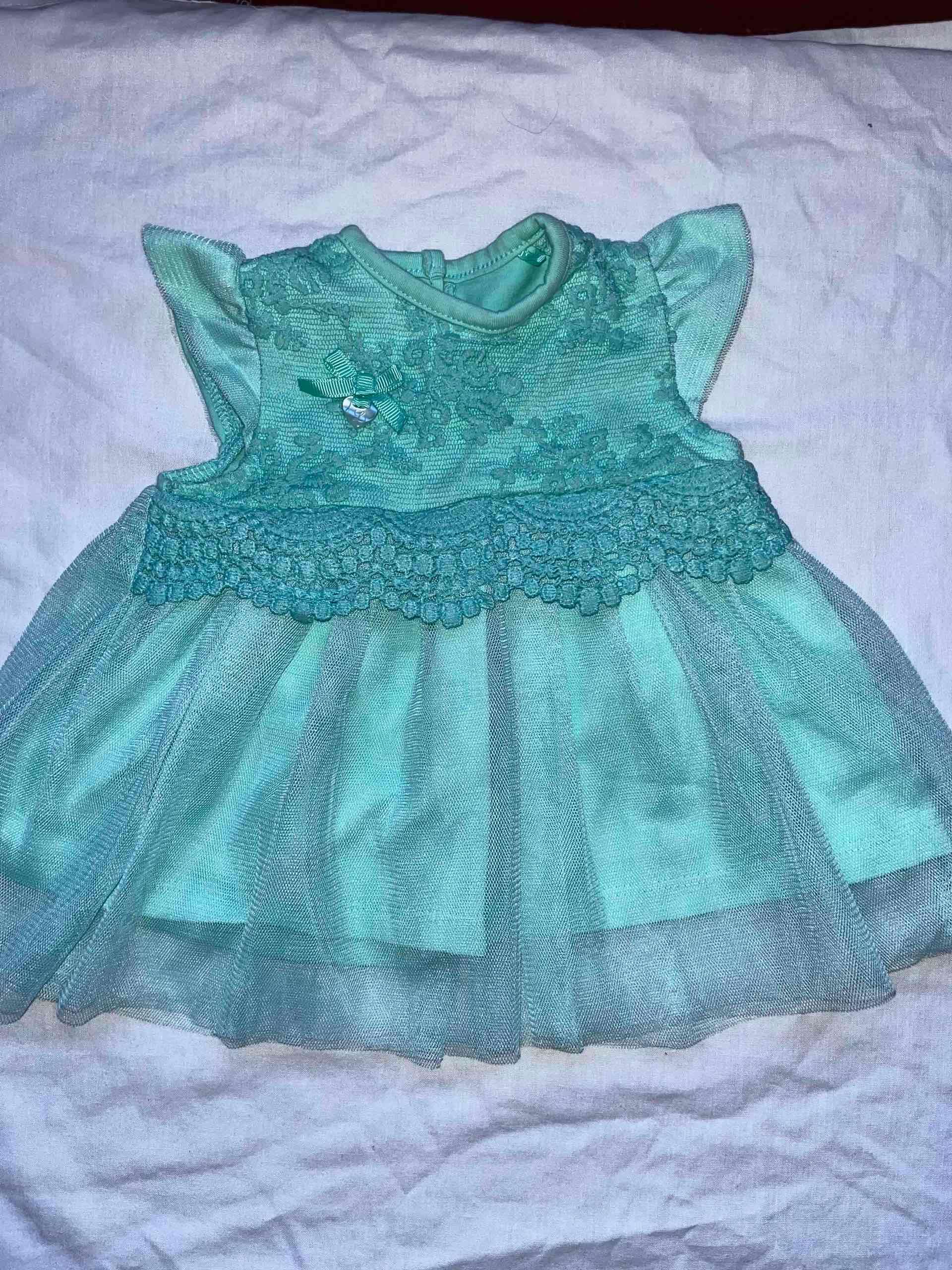 Vestidos de bebé verde aqua