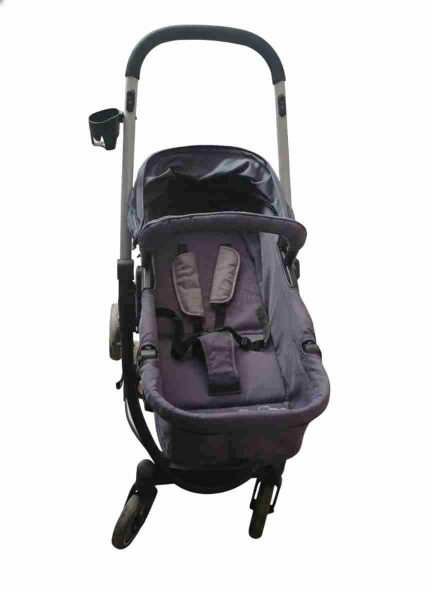 Coche de bebé clásico gris - miniatura 2