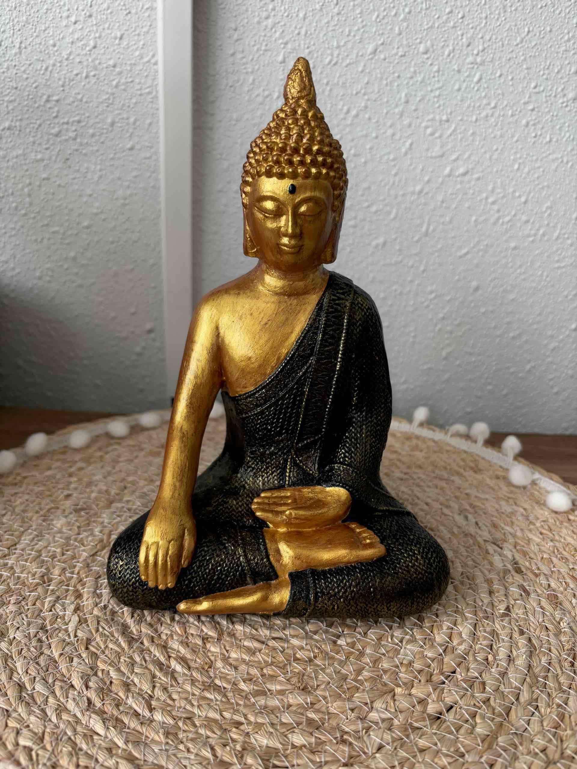 Estatua de Buda dorada mediana - miniatura 3