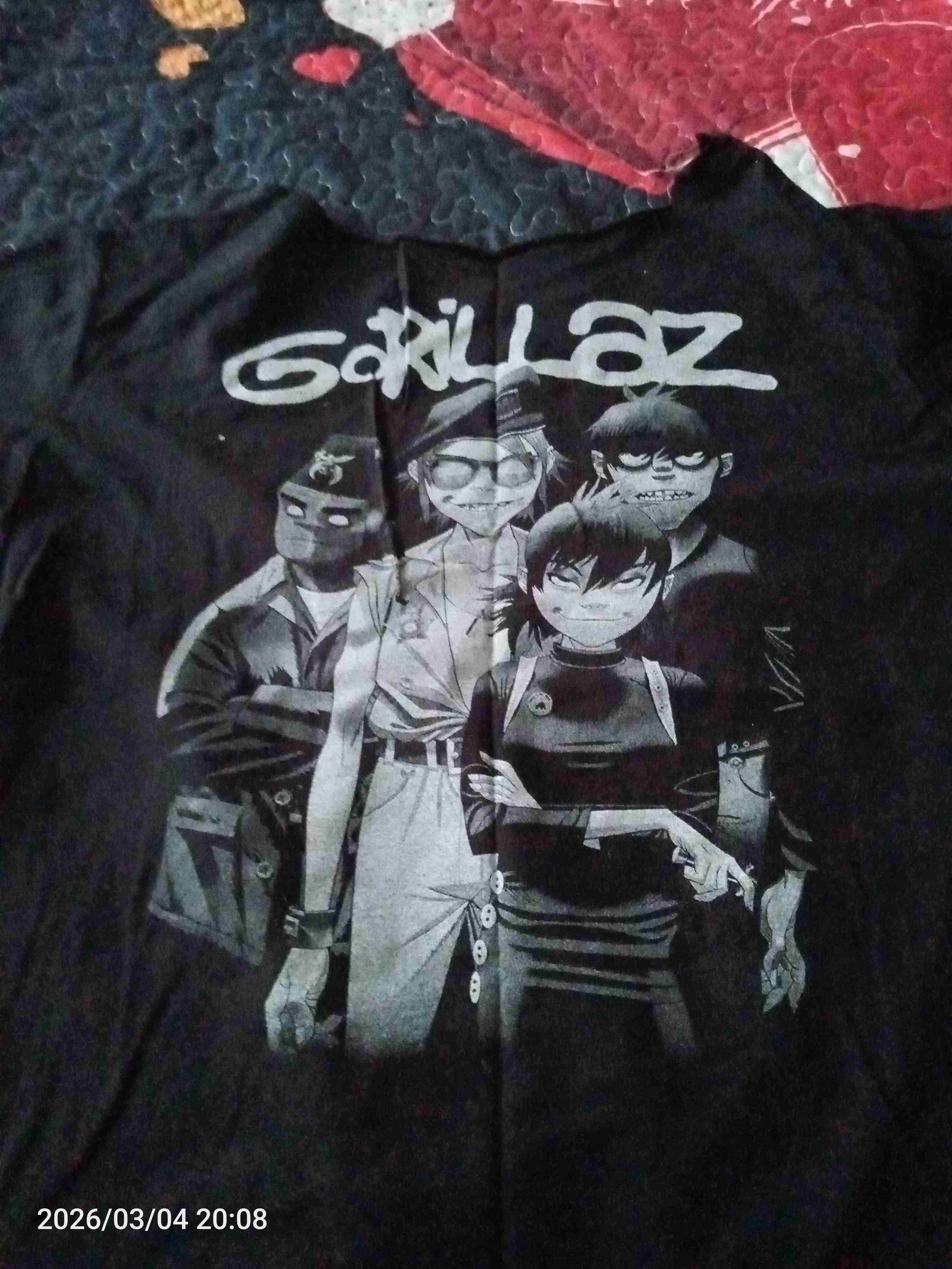 Polera negra Gorillaz - miniatura 2