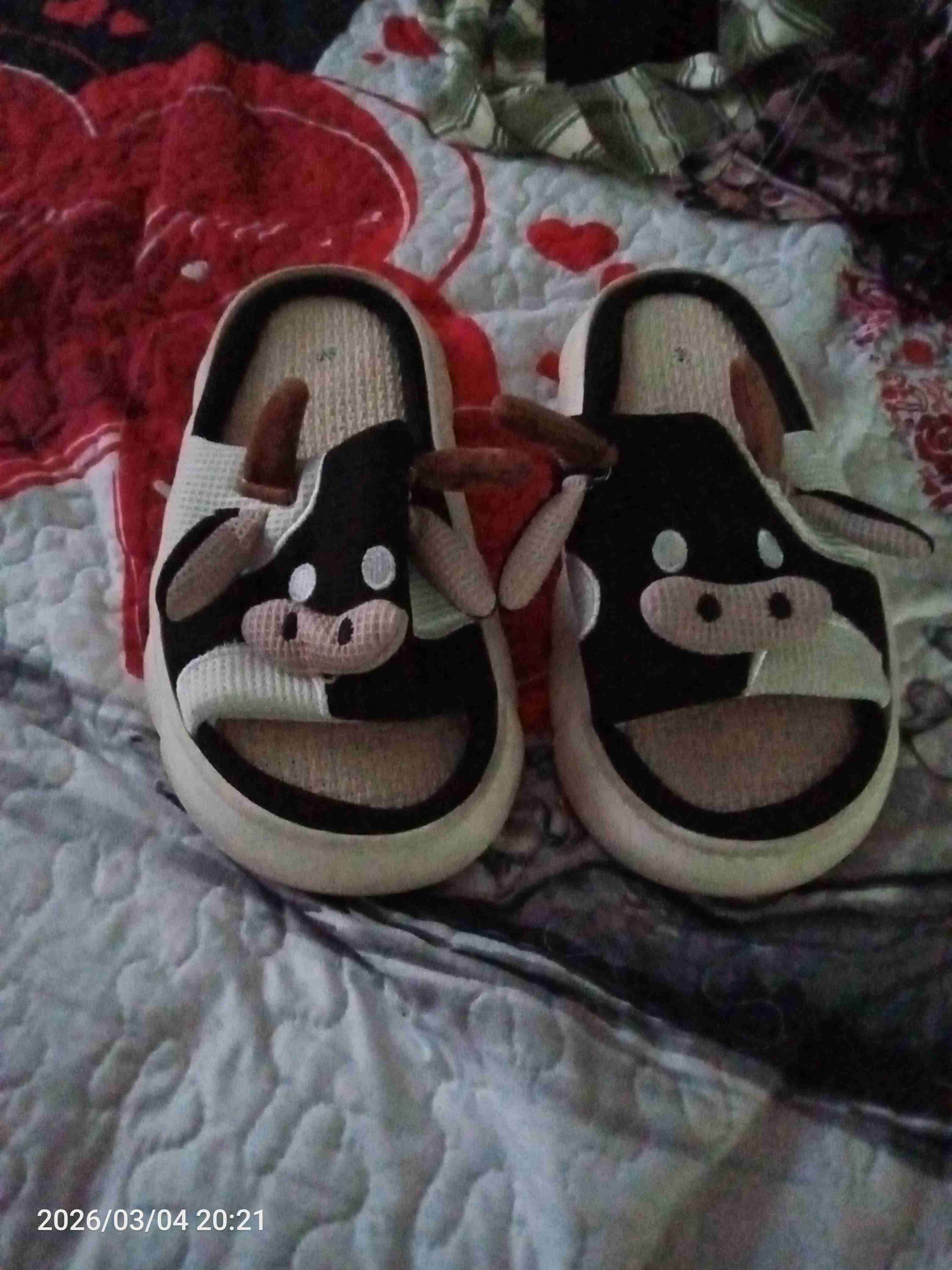 Pantuflas diseño vaca