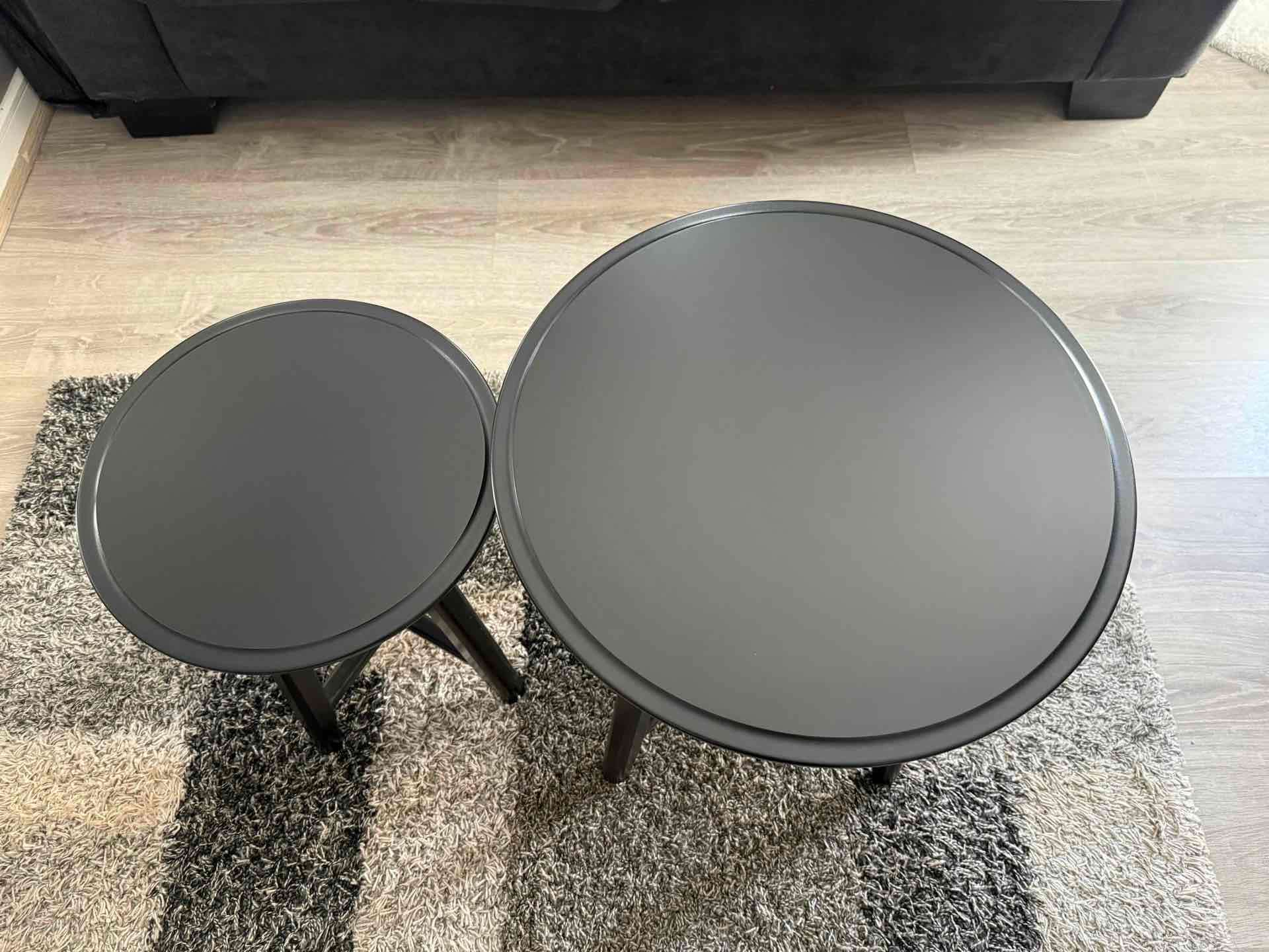 Mesas auxiliares negras modernas - miniatura 3