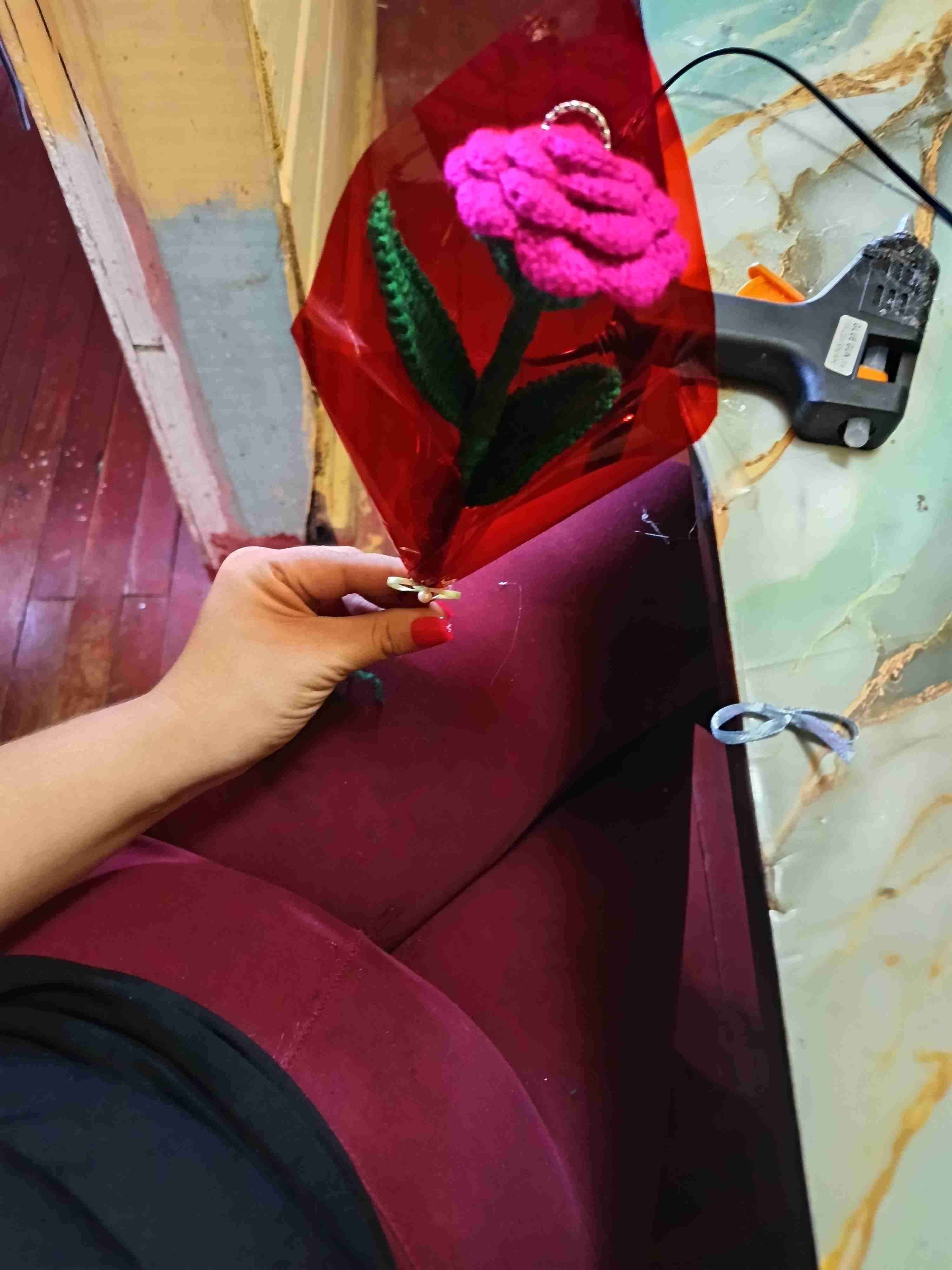 Flores de crochet decorativas - miniatura 3