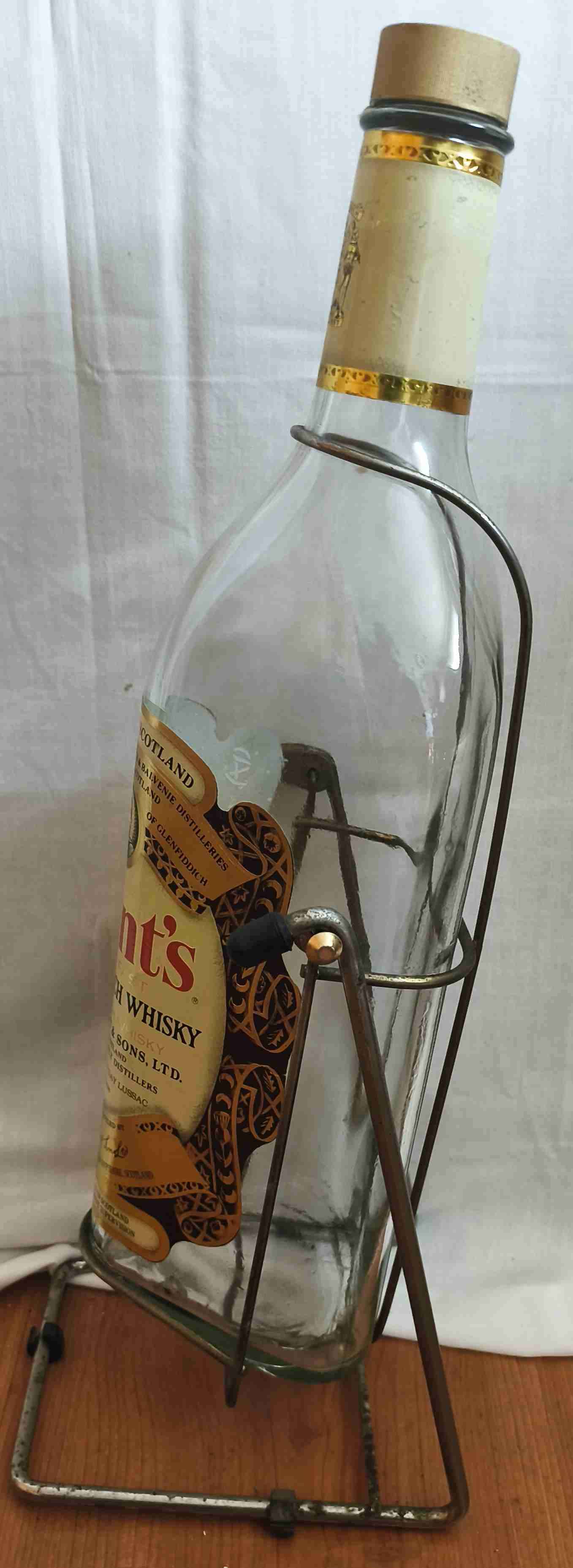 Botella vacía de whisky Grant's - miniatura 2