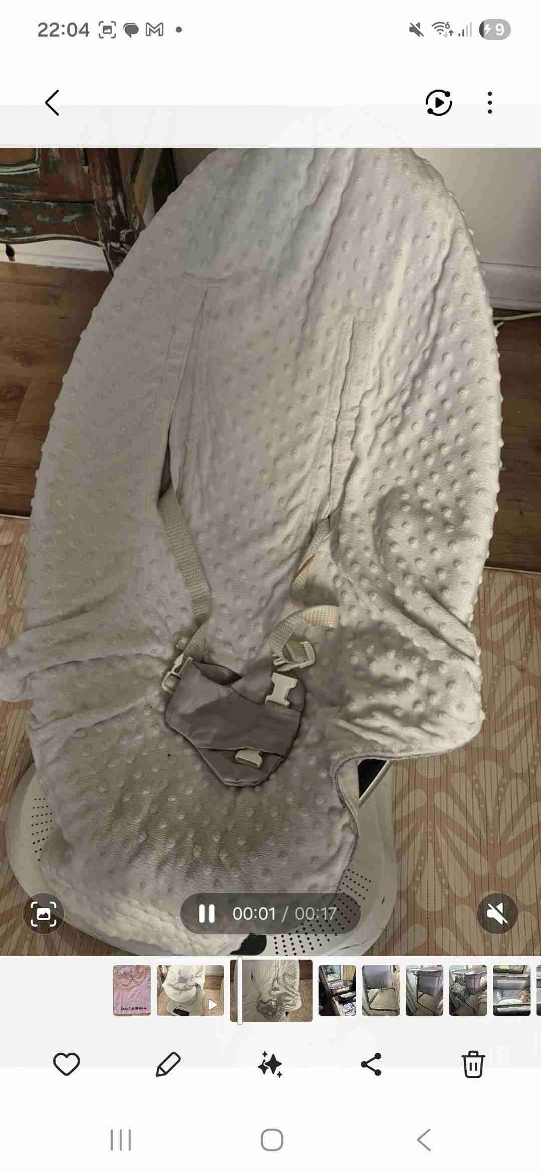 Silla mecedora 4moms blanca - miniatura 2